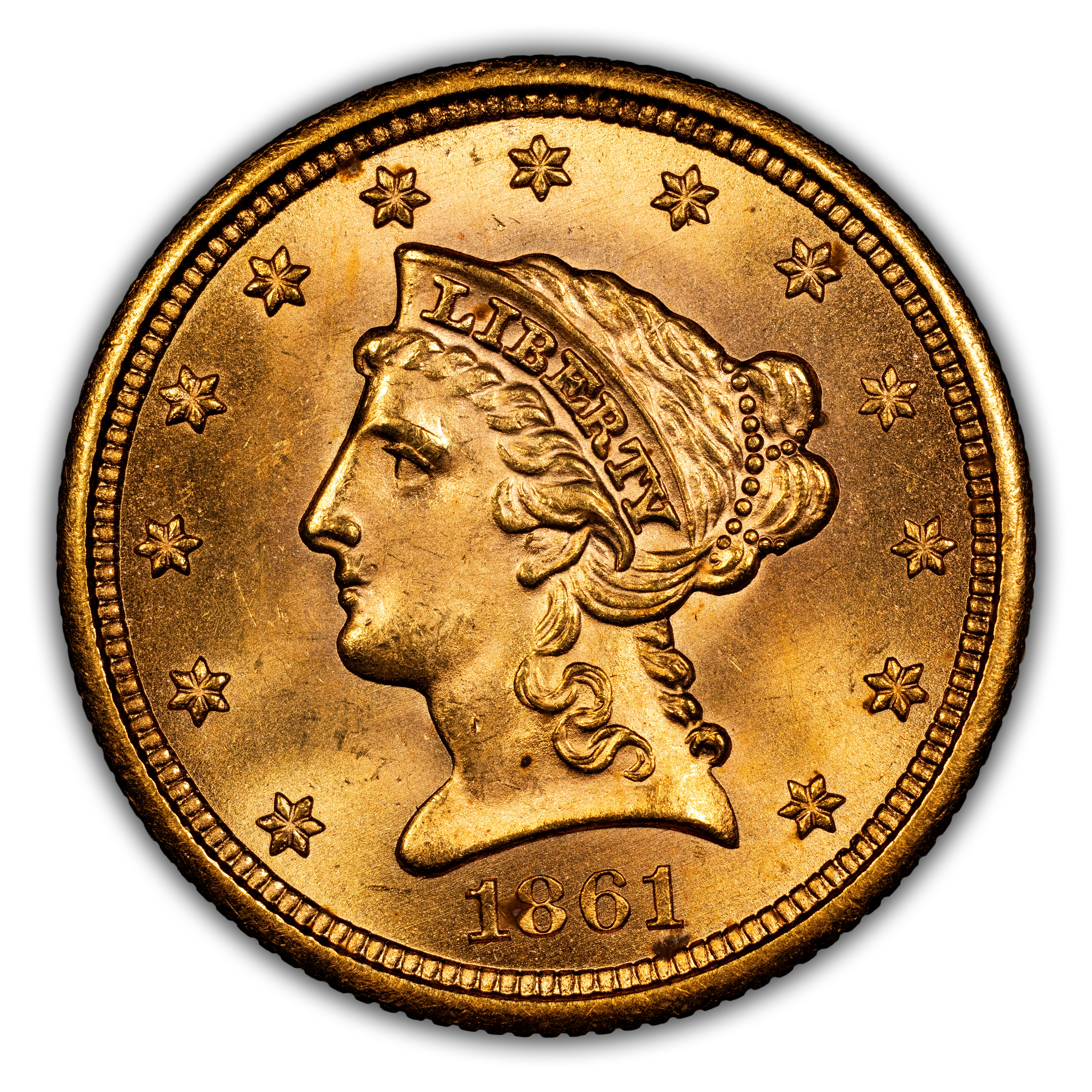 1861 $2 1/2 New Reverse MS