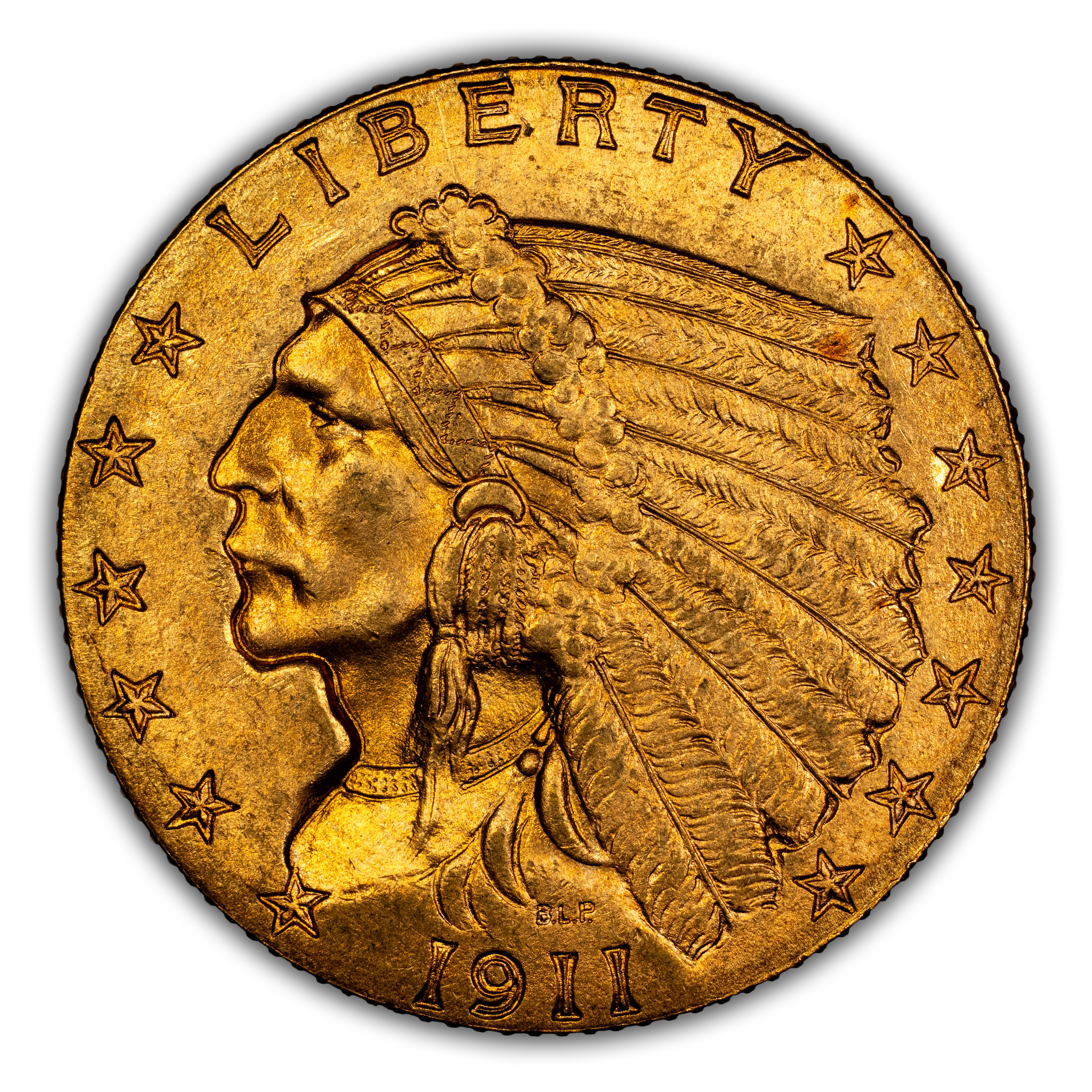 1911-D $2 1/2 Strong D MS