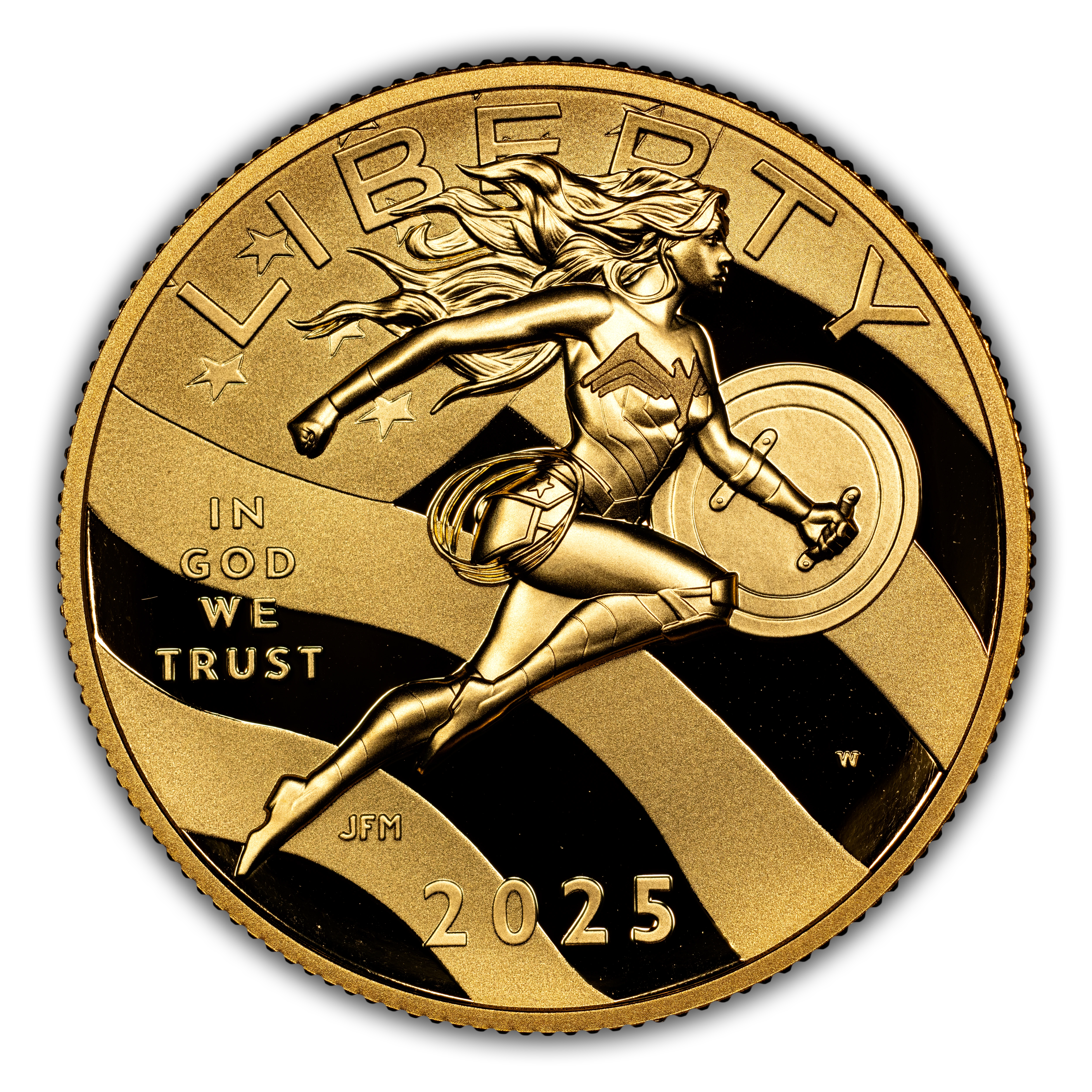 2025-W $50 Gold 1/2 oz, Wonder Woman PR DCAM