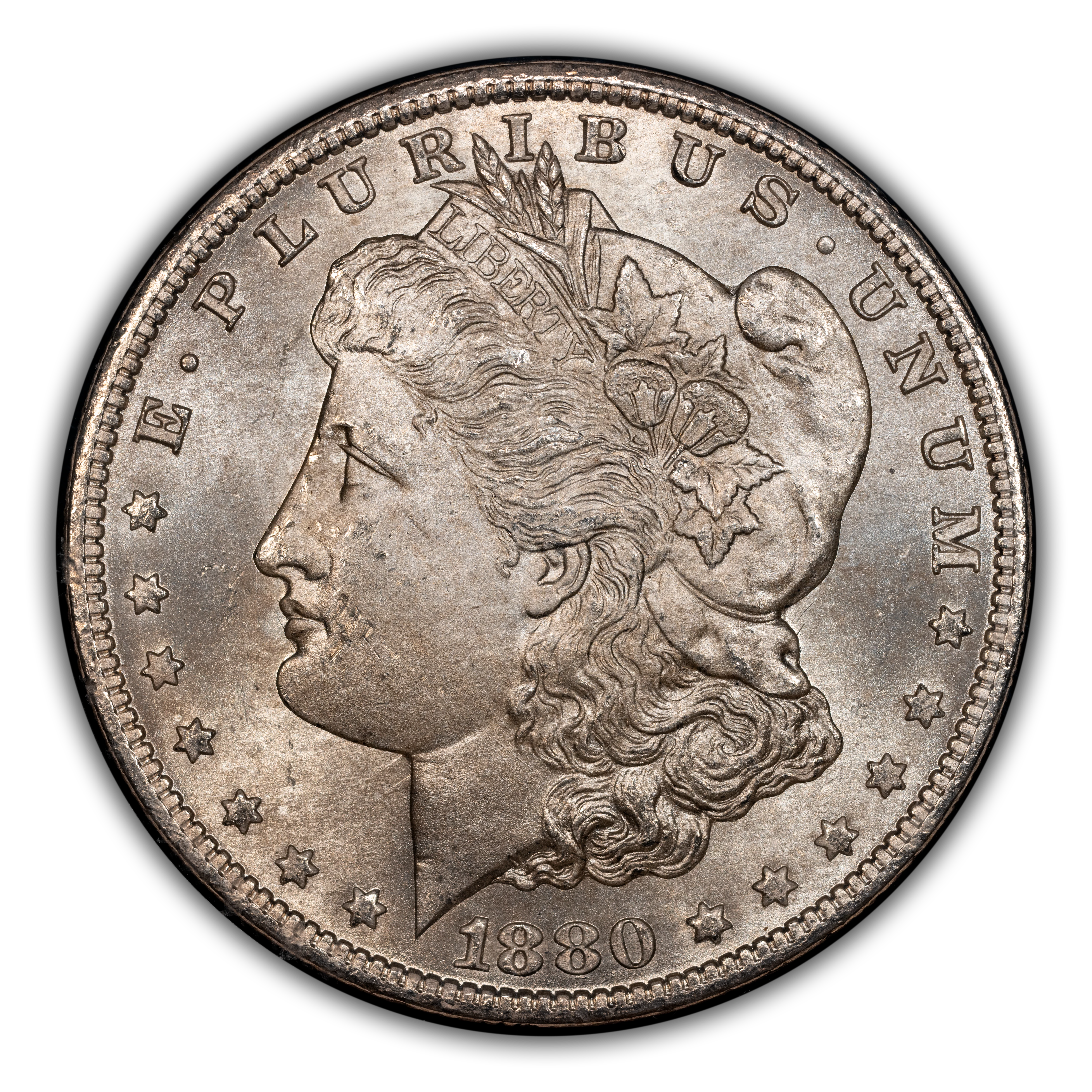 1880-CC $1 Reverse of 1878, 8/7, GSA Hoard, Hard package MS