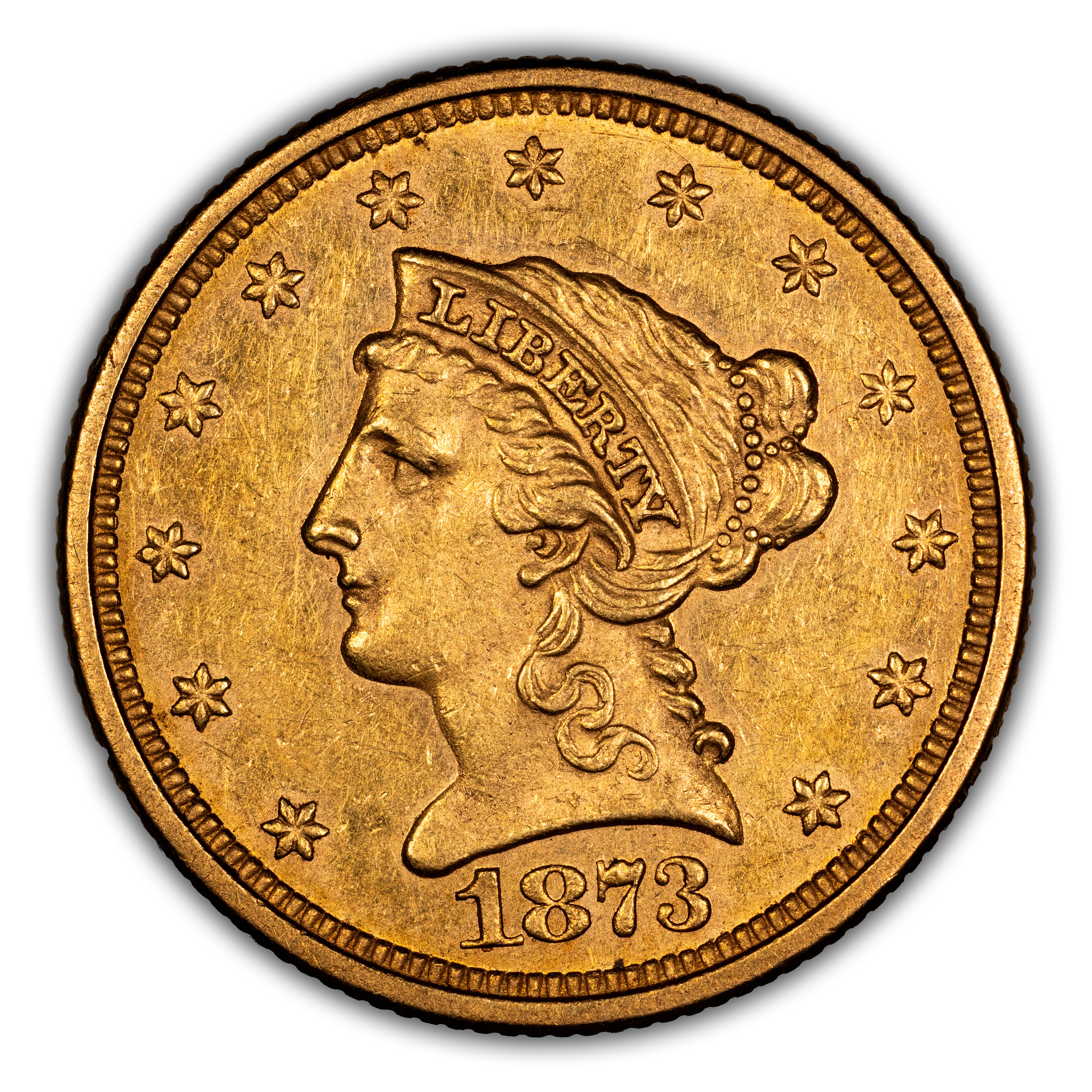 1873 $2 1/2 Open 3 MS