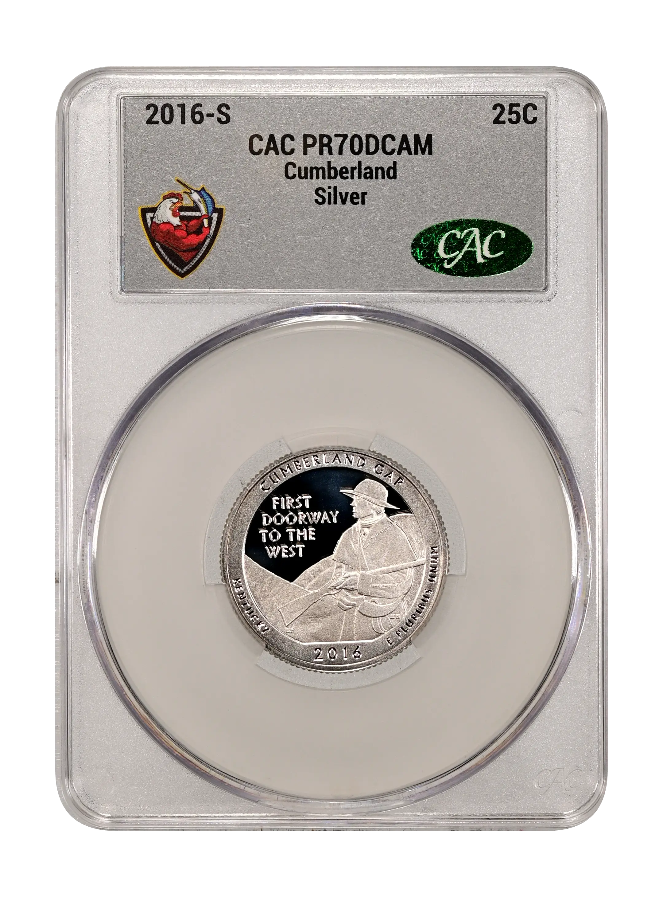 2016-S 25c Cumberland, Silver PR DCAM