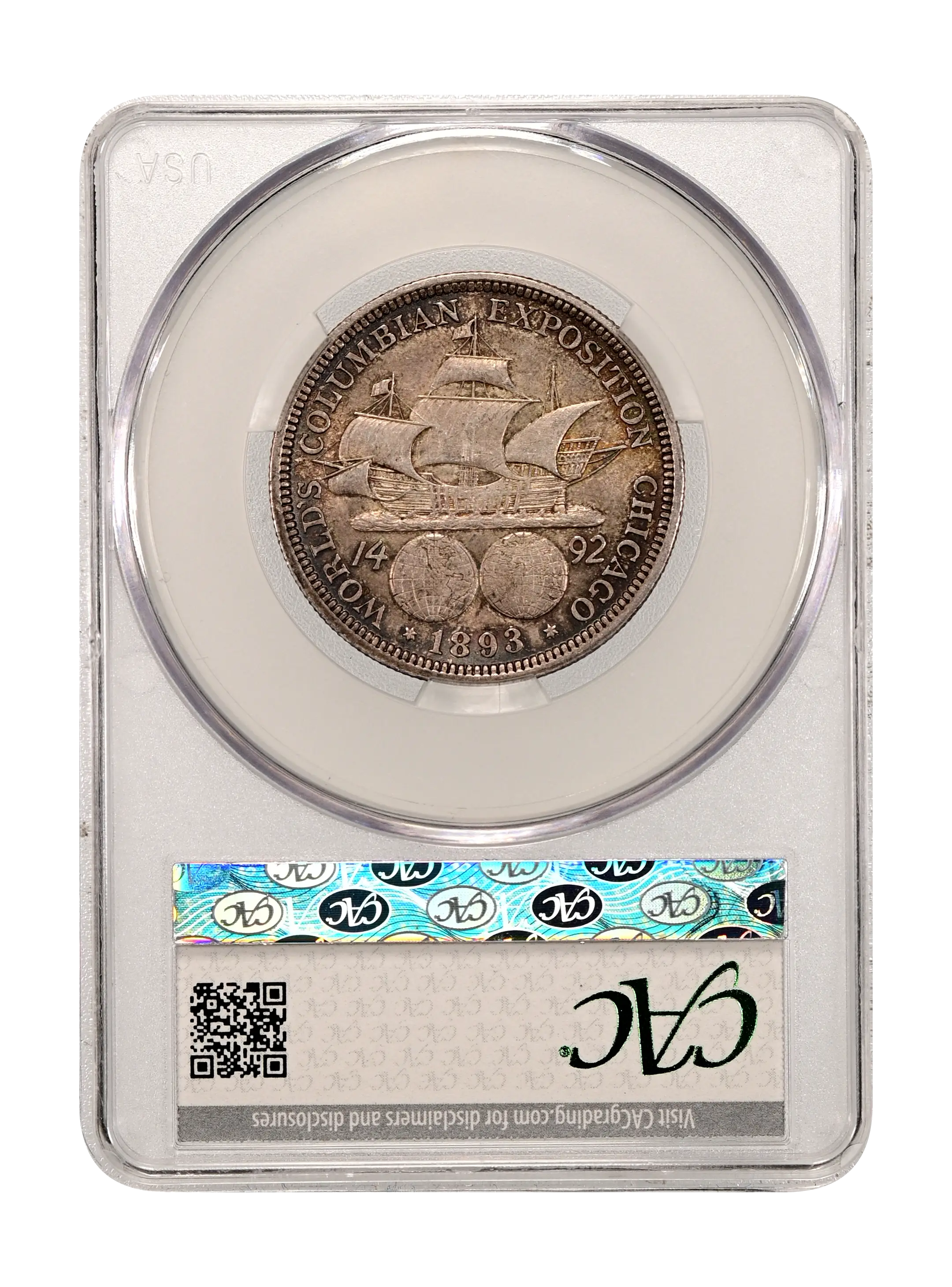 1893 50c Columbian Exposition, RPD, FS-301 MS