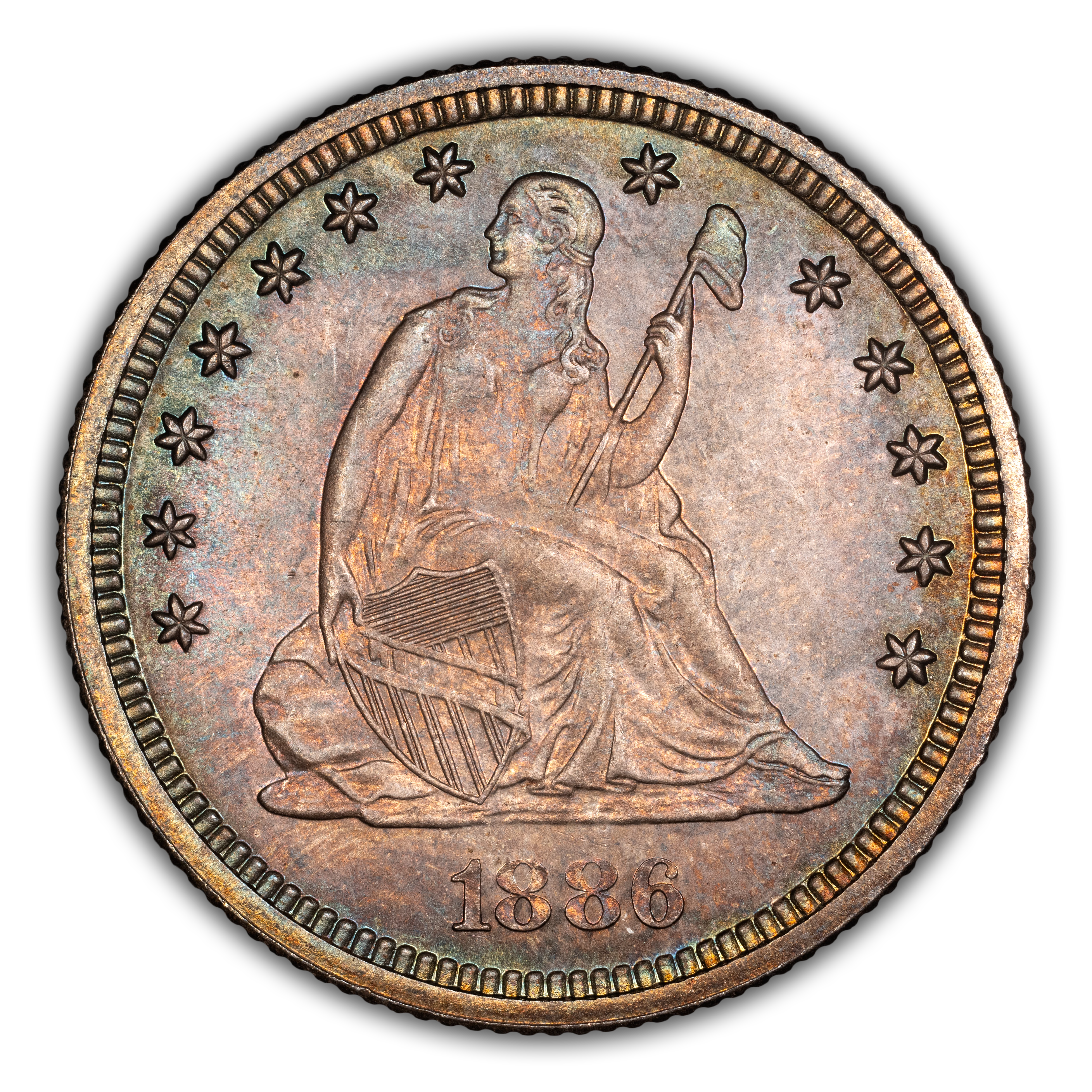 1886 25c MS