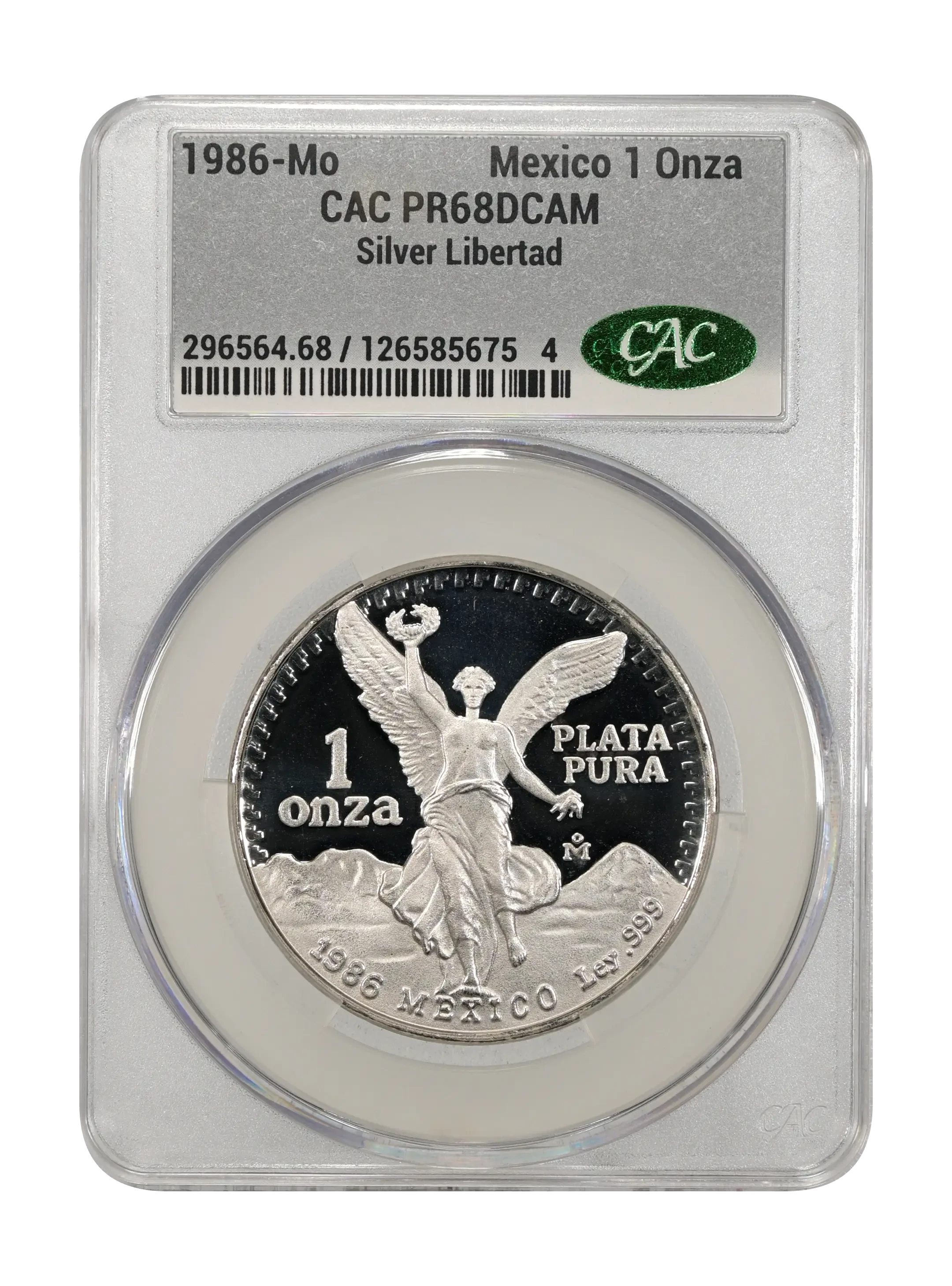 Mexico 1986 Silver 1 Onza Libertad, Proof Coin Values & Prices