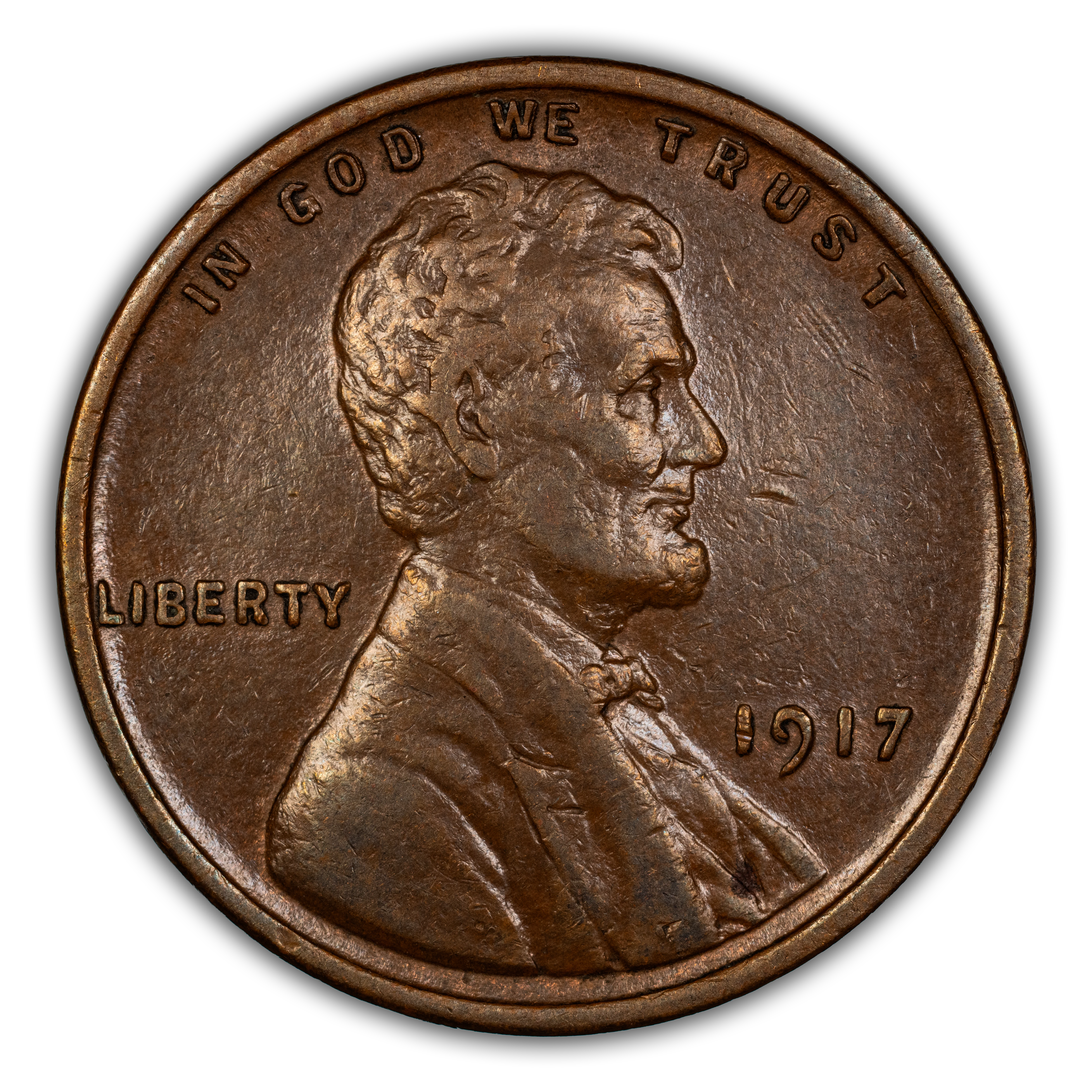 1917 1c Doubled Die Obverse MS BN