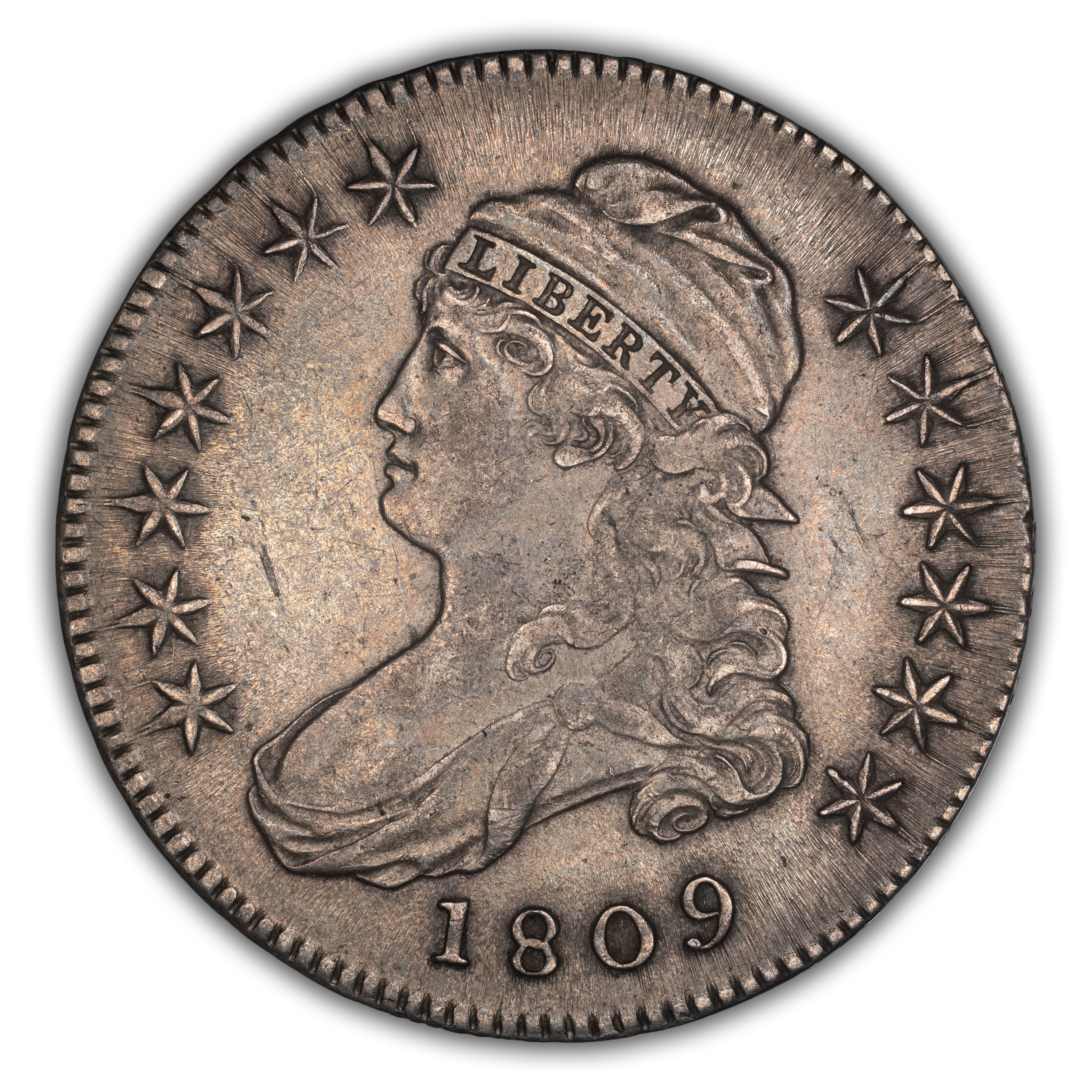 1809 50c III Edge, O-109b MS