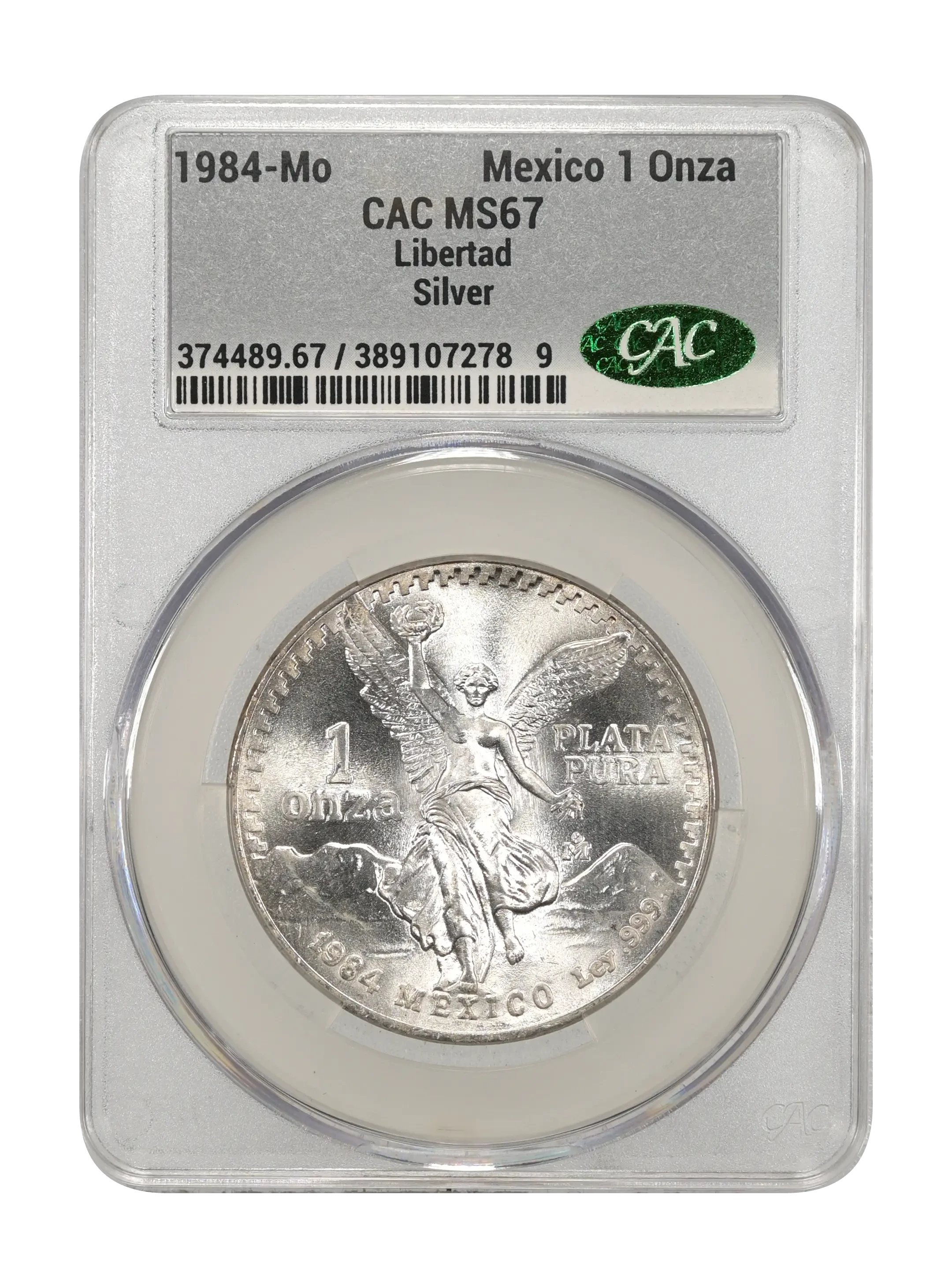 Mexico 1984 Silver 1 Onza Libertad Coin Values & Prices | Greysheet
