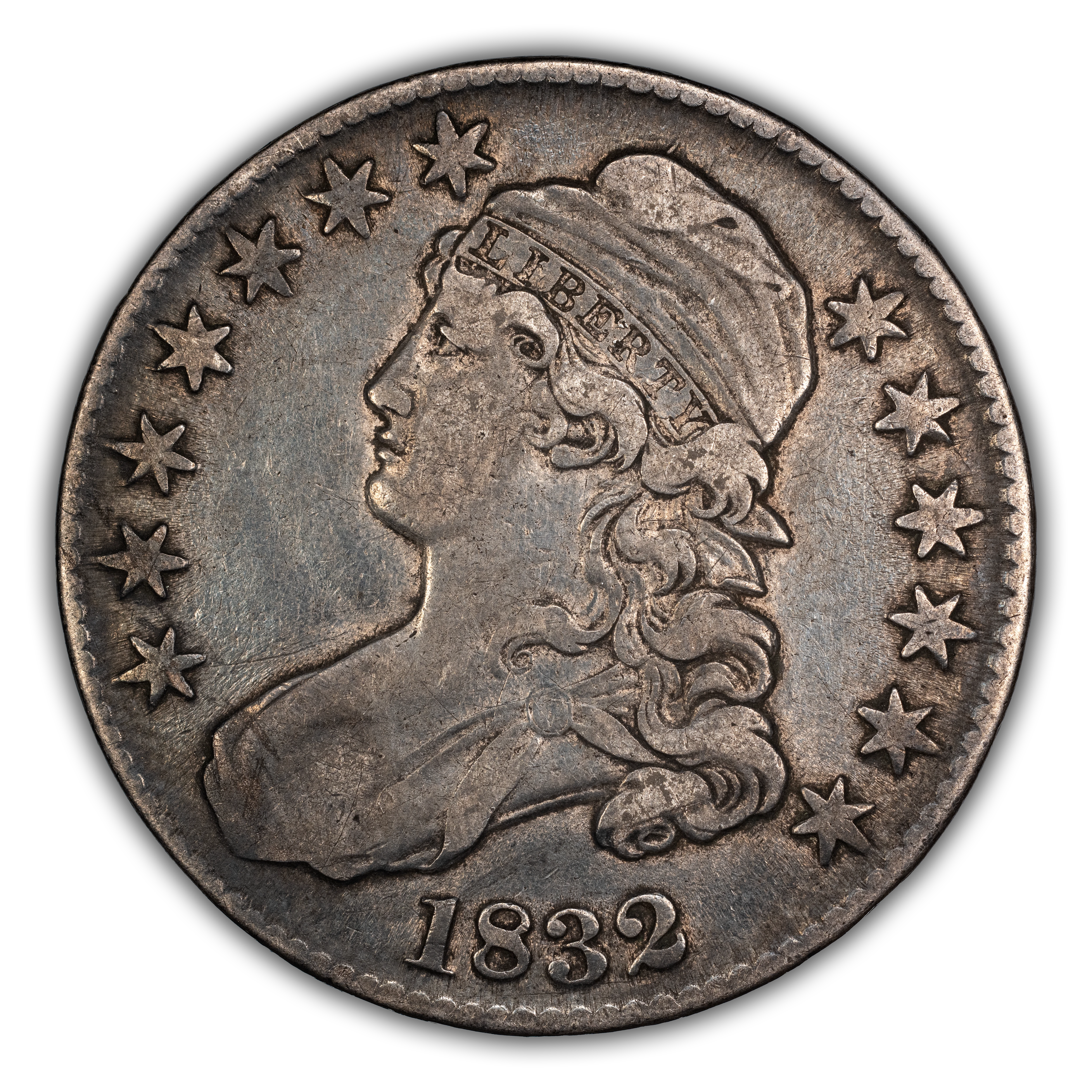 1832 50c Small Letters, O-110 MS