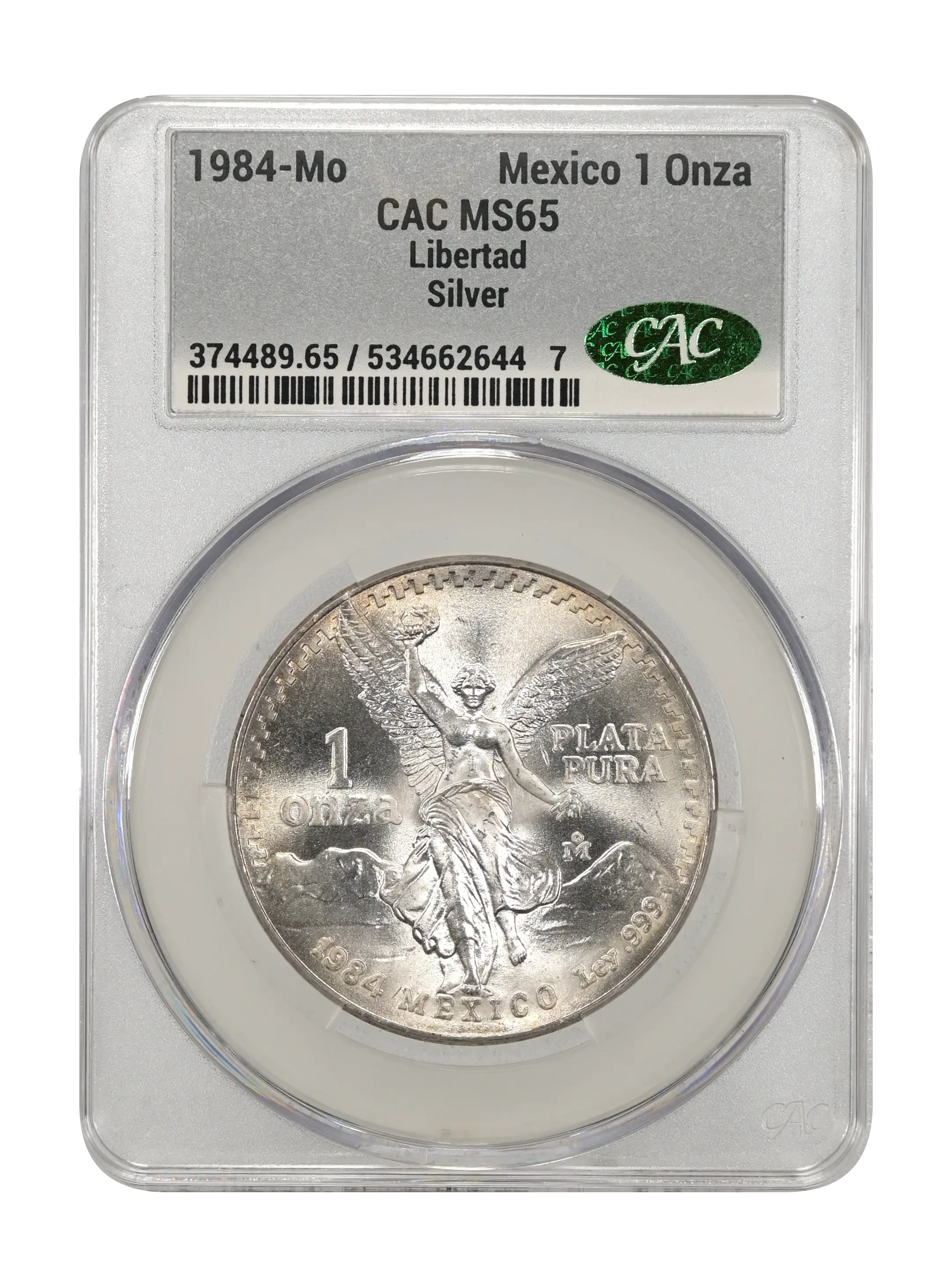 Mexico 1984 Silver 1 Onza Libertad Coin Values & Prices | Greysheet