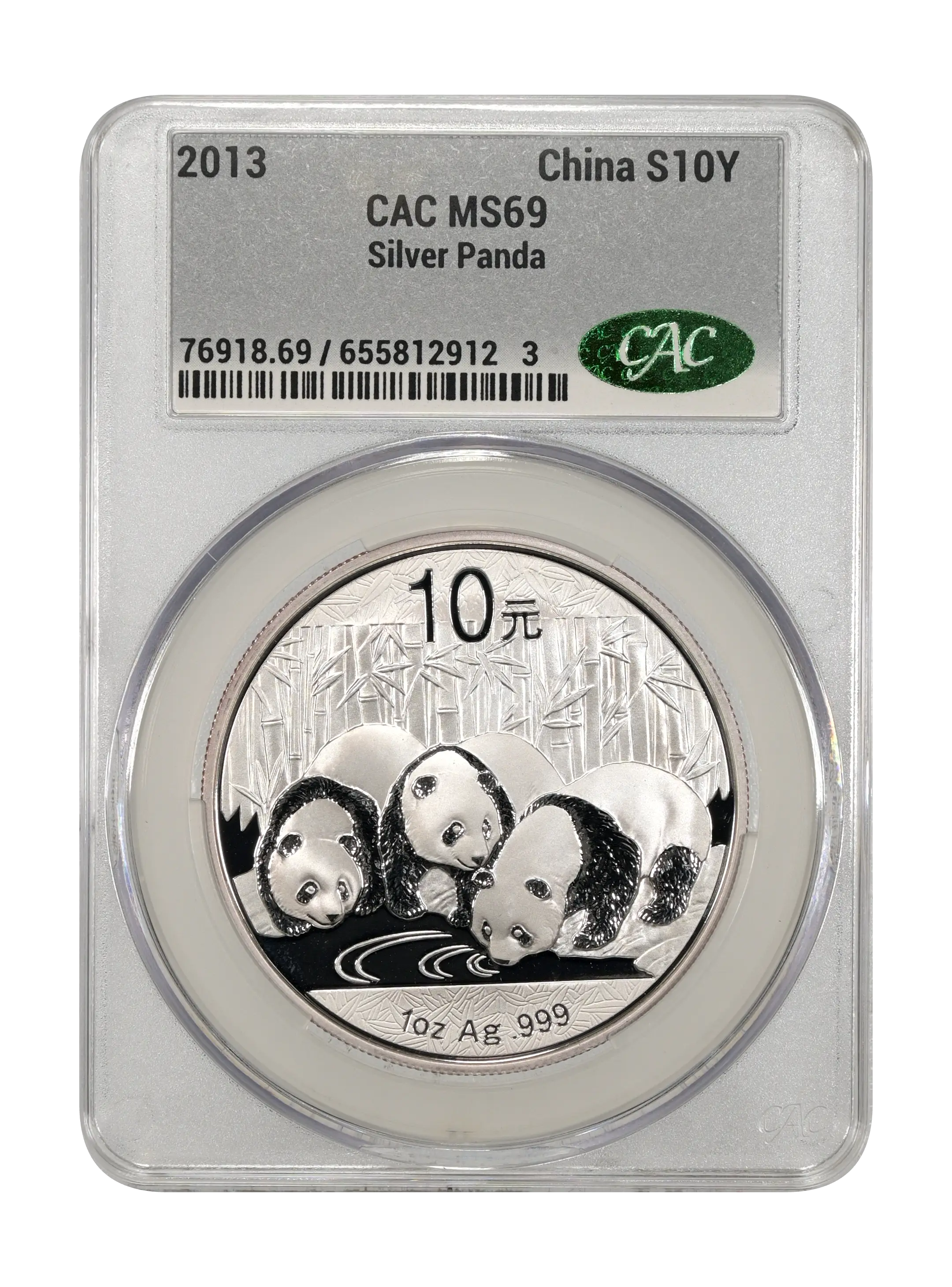 2013 S10Y Panda, 1oz Silver MS
