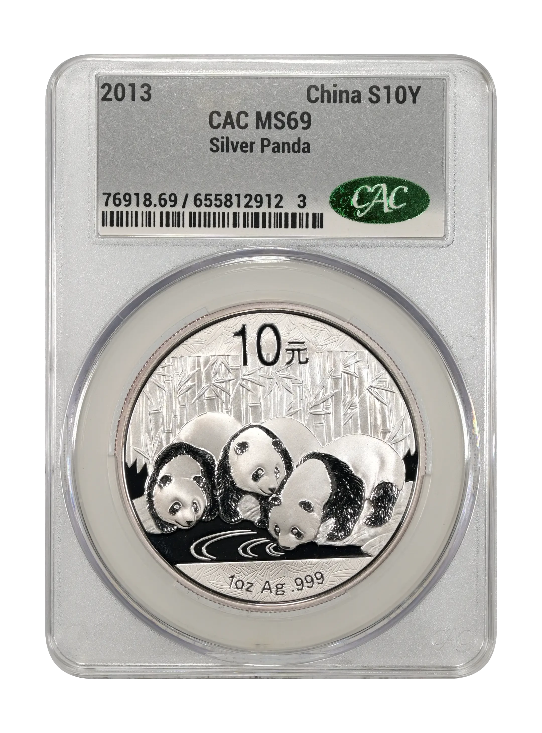 China 2013 Silver Panda 1oz, 10 Yuan Coin Values & Prices | Greysheet