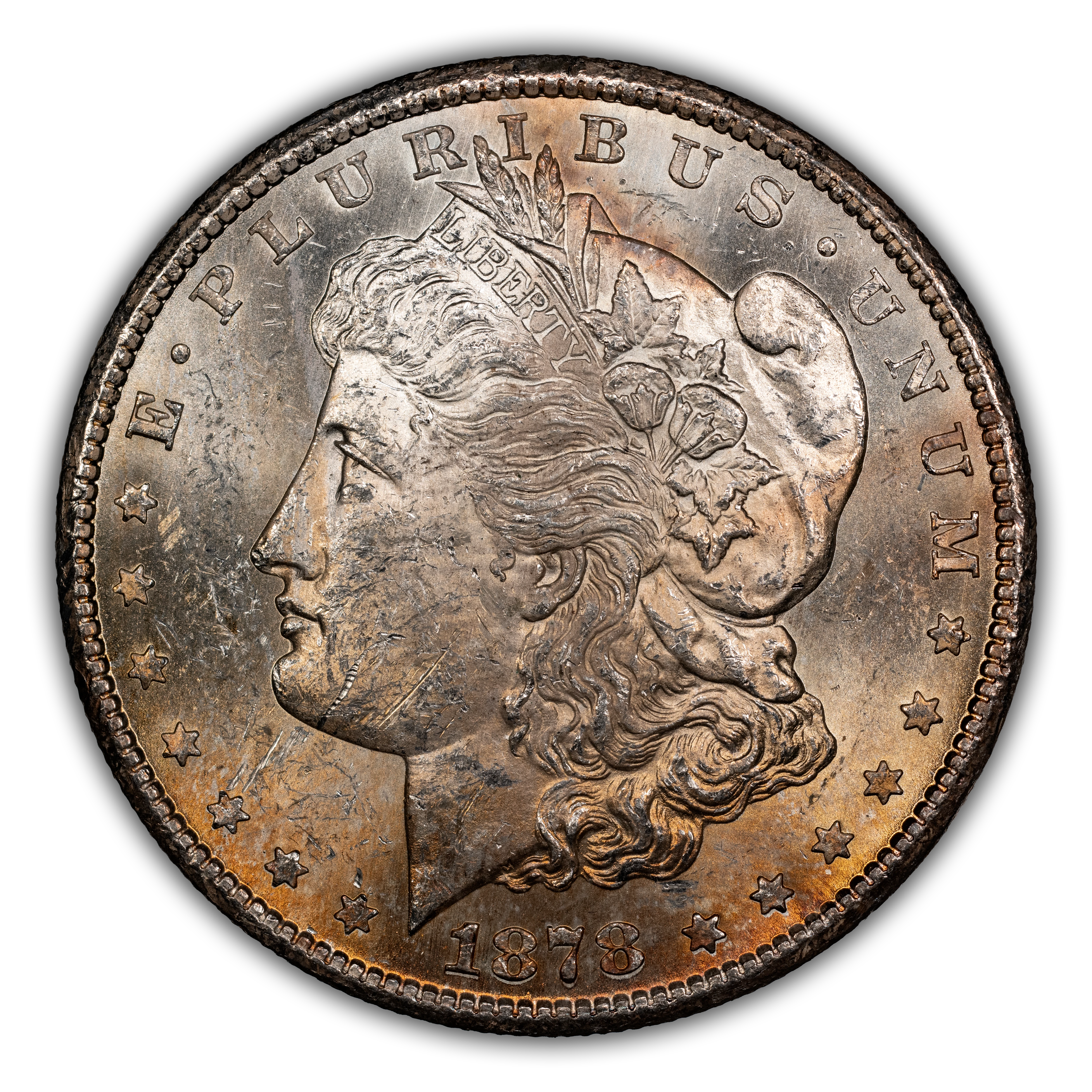 1878-CC $1 Line in Eye, VAM-20 MS