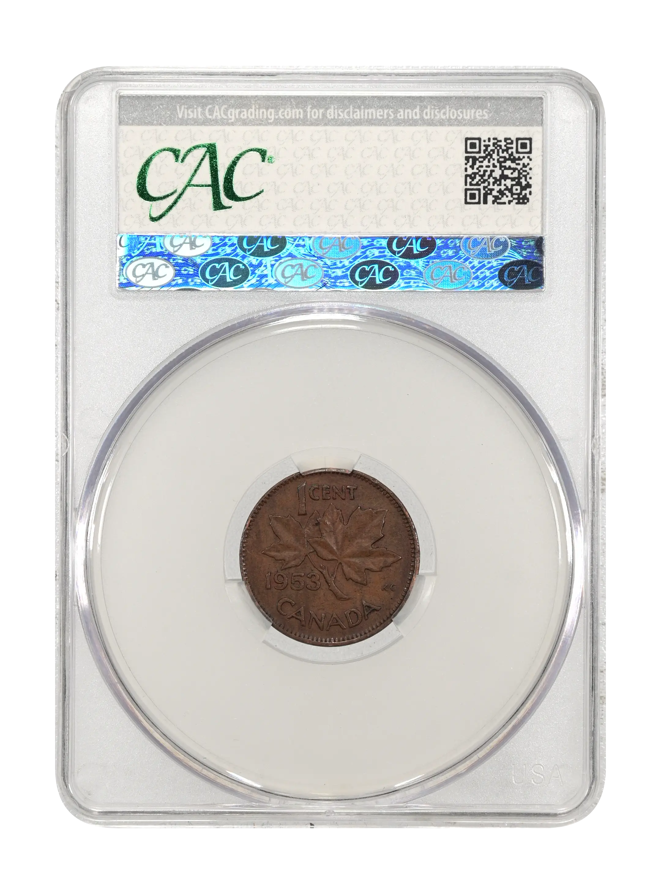 1953 1c No Strap MS BN