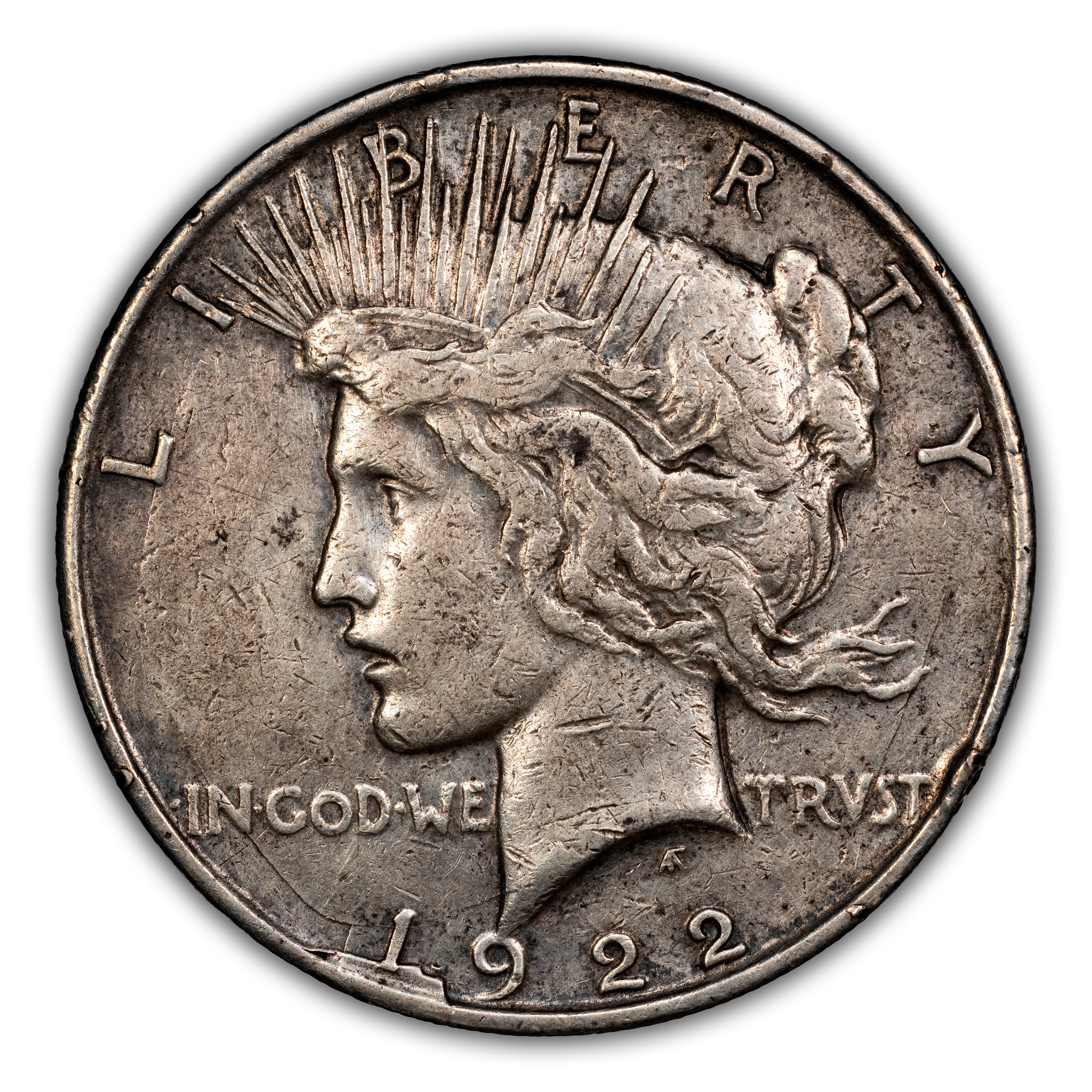 1922-D $1 Obverse Die Cud, VAM-1M MS