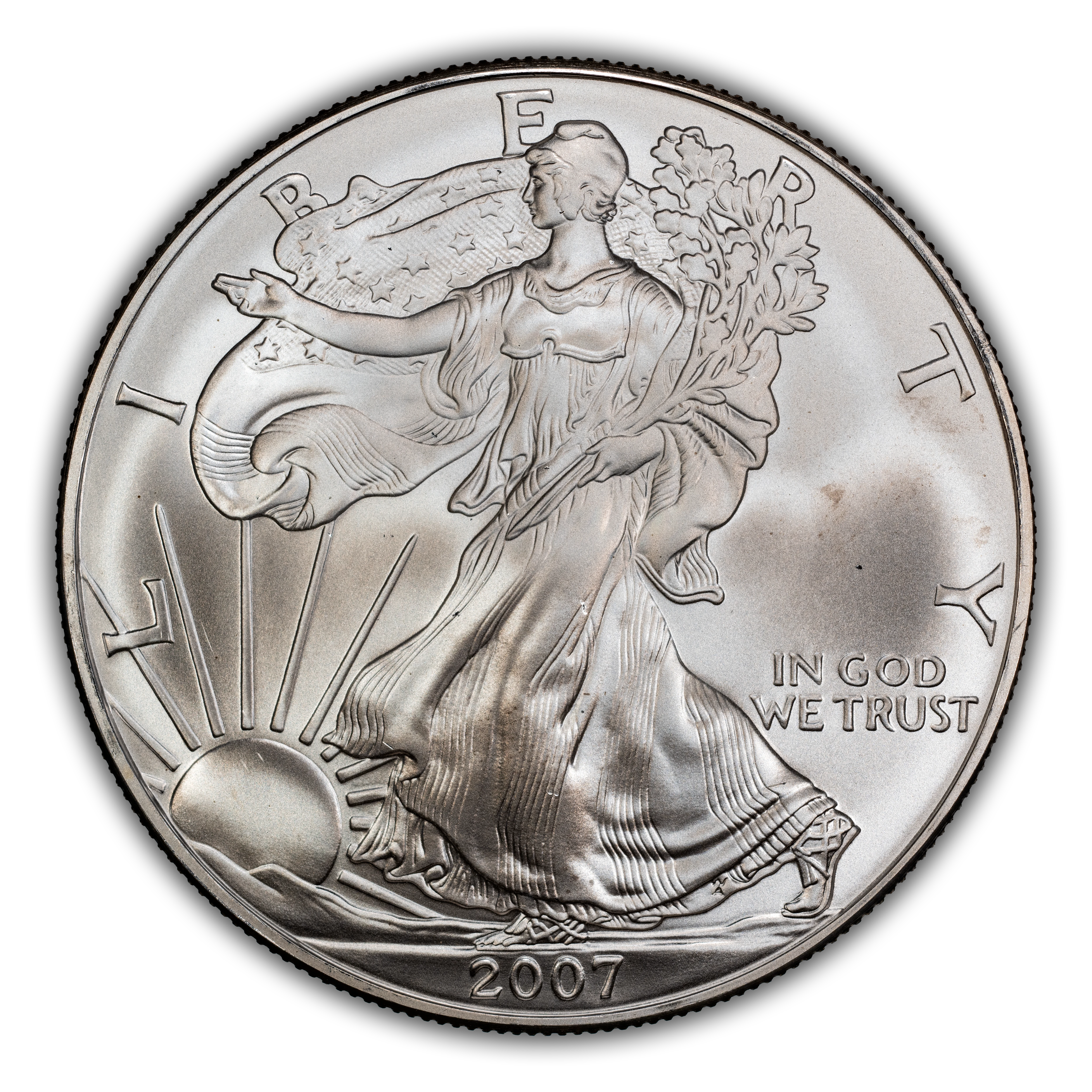 2007 $1 Silver Eagle MS