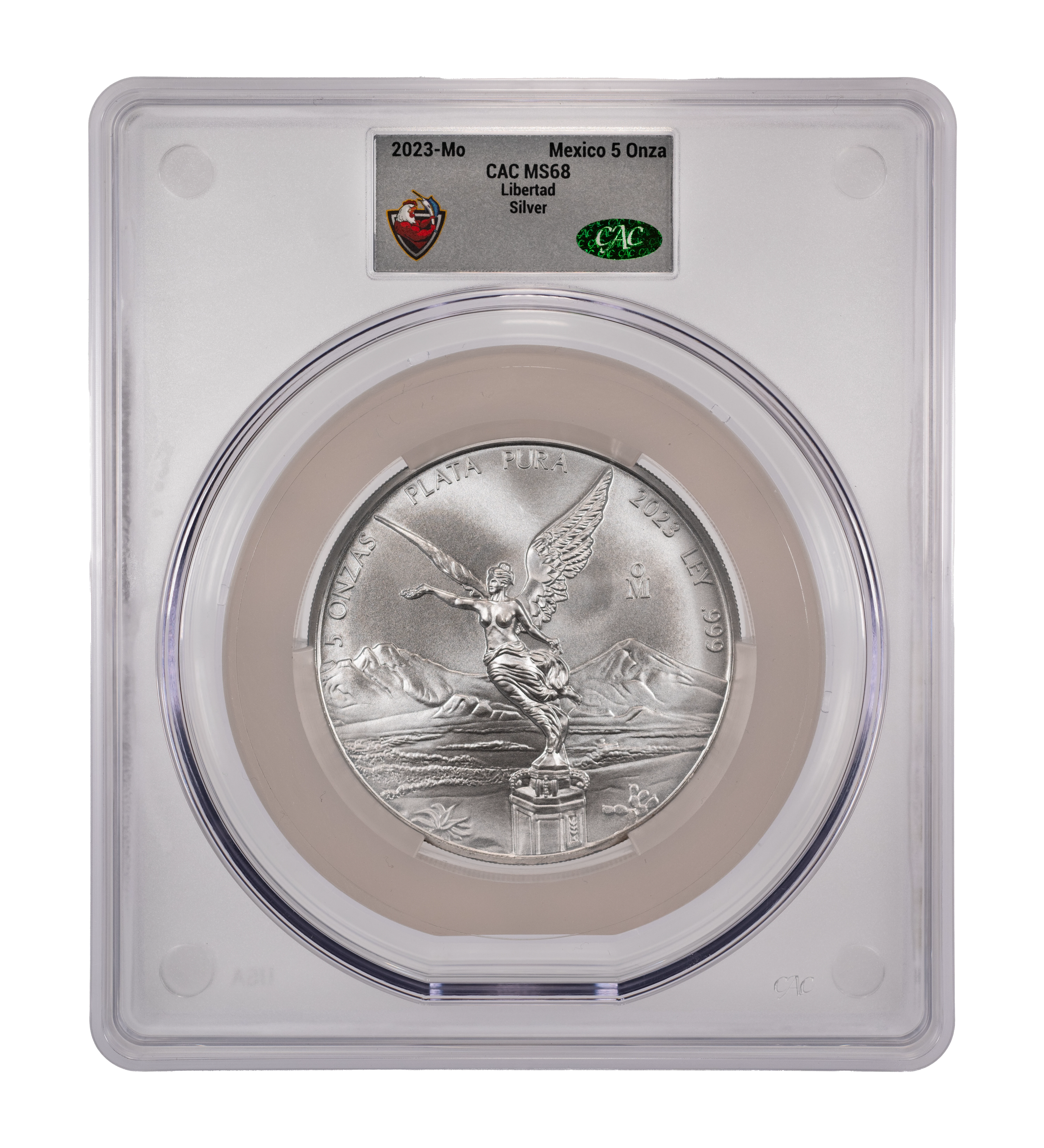 Mexico 2005 Silver 5 Onza Libertad Coin Values & Prices | Greysheet