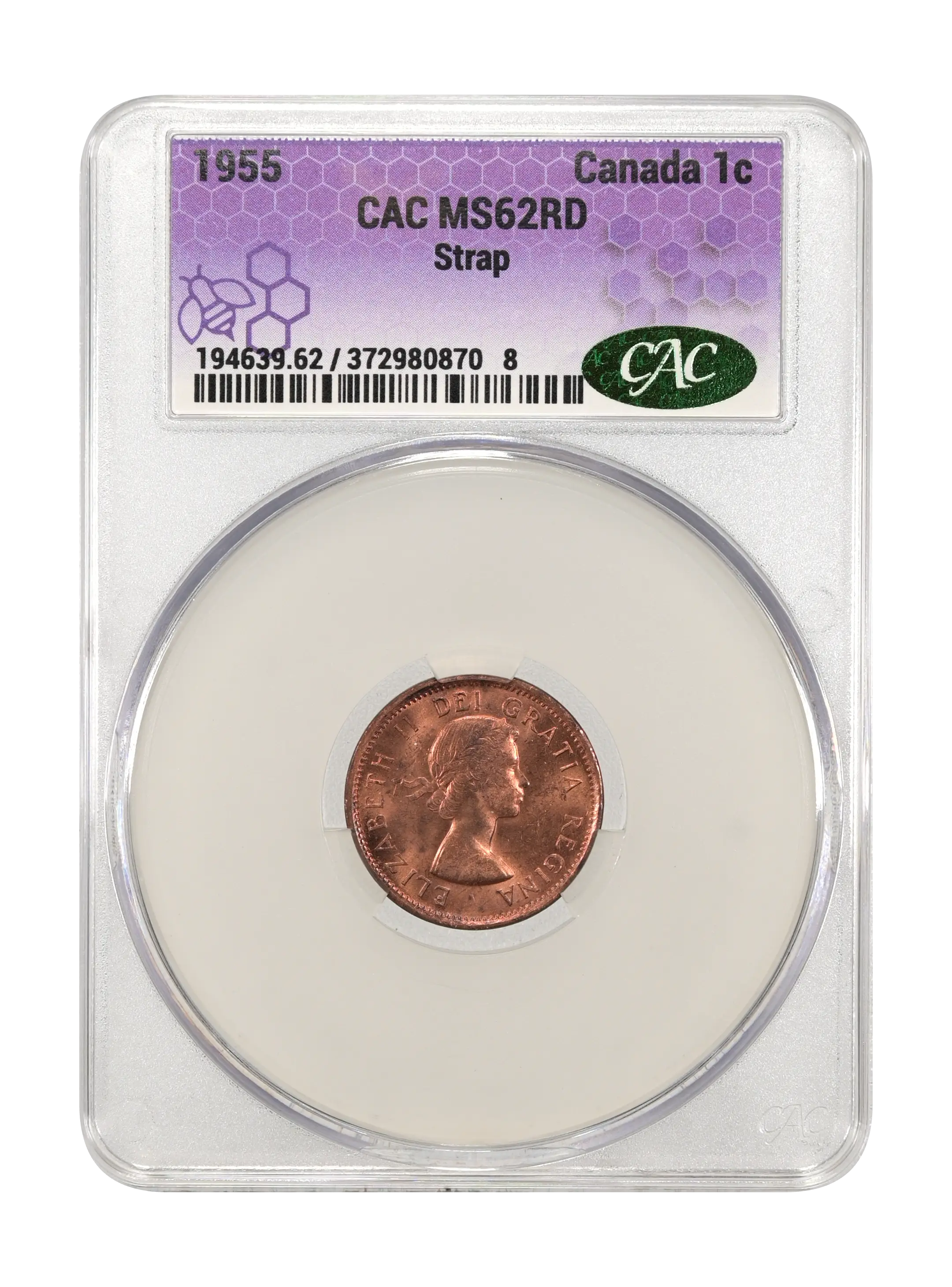 1955 1c Strap MS RD