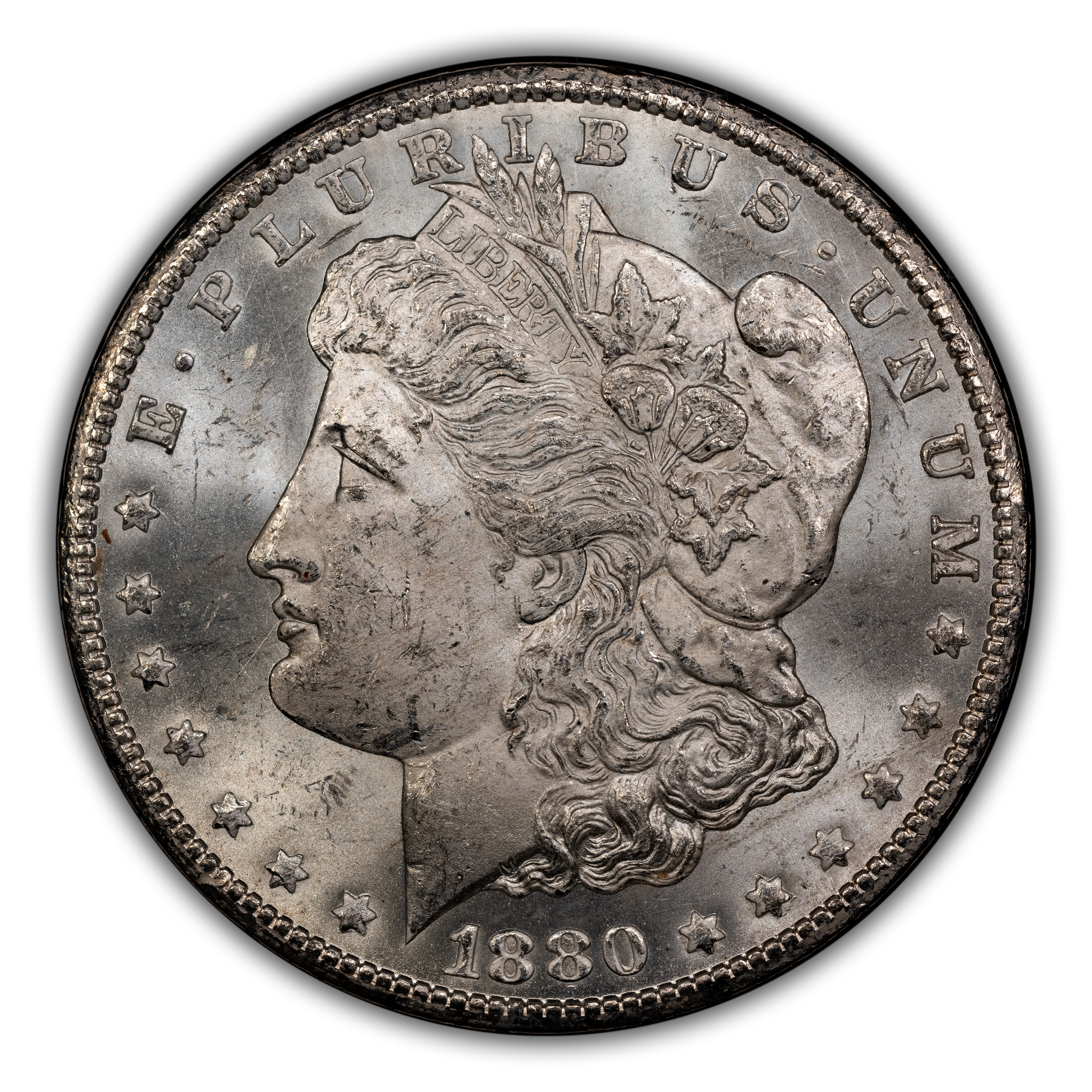 1880-CC $1 GSA Hoard, 8/Low 7 MS