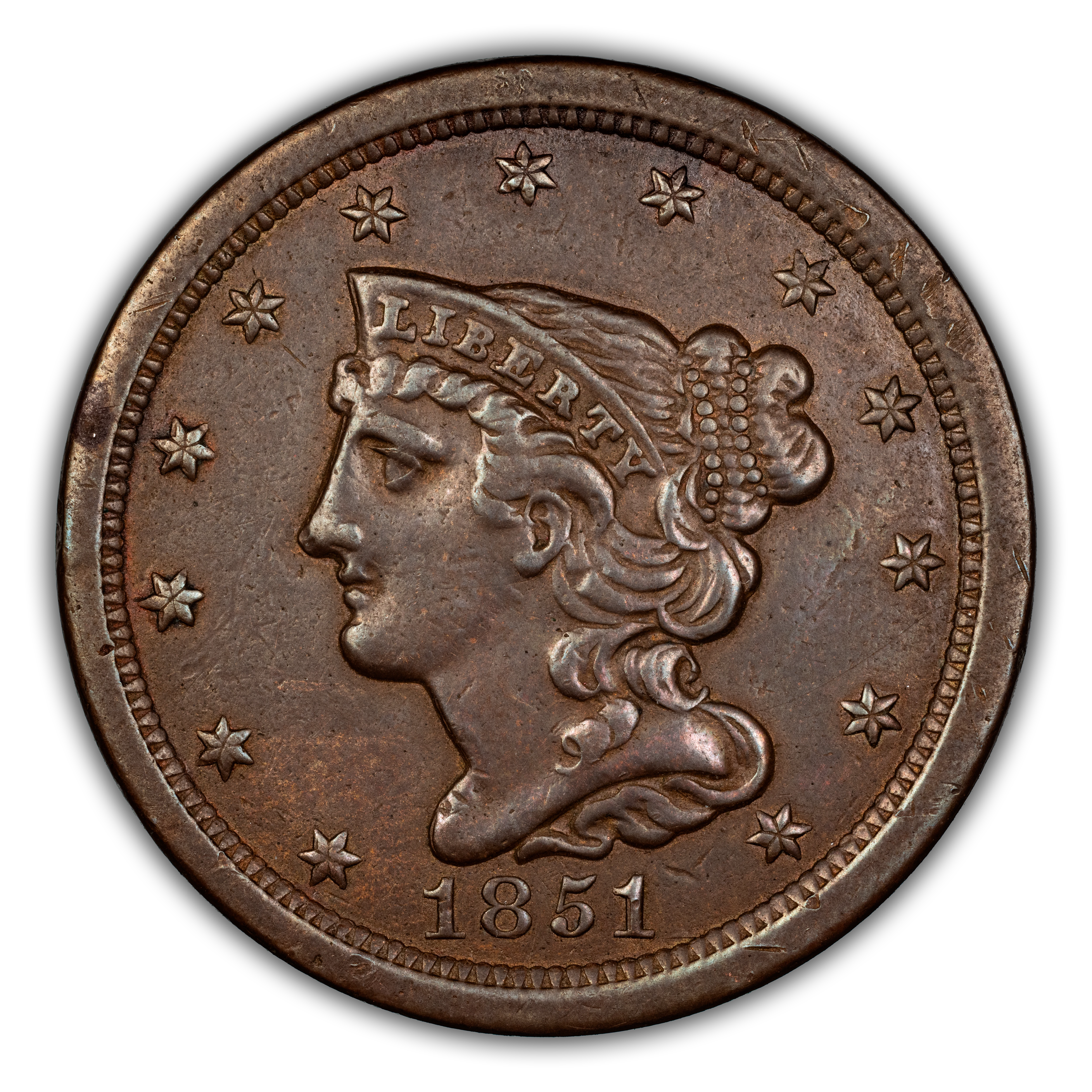 1851 1/2c MS BN