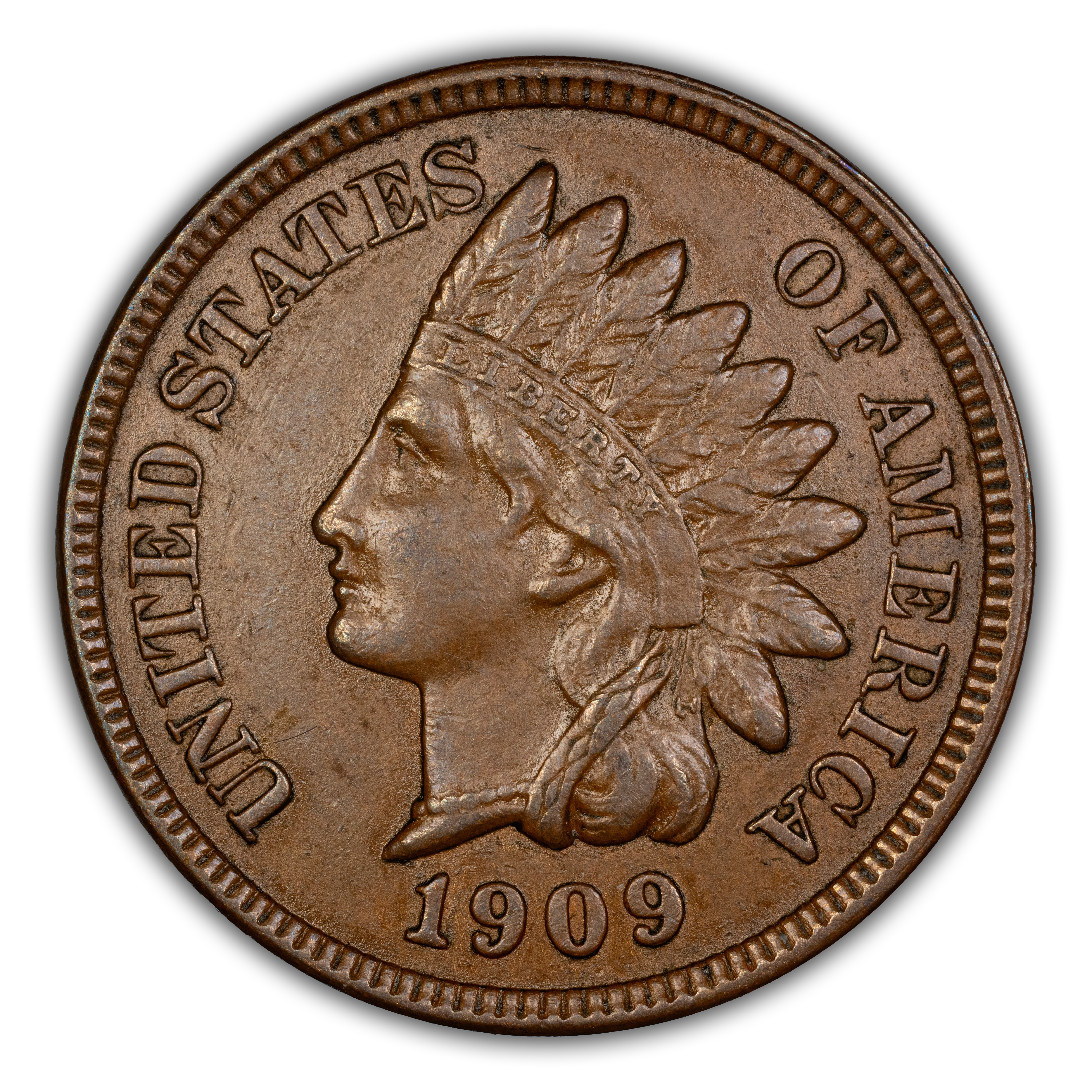 1909 1c Indian MS BN