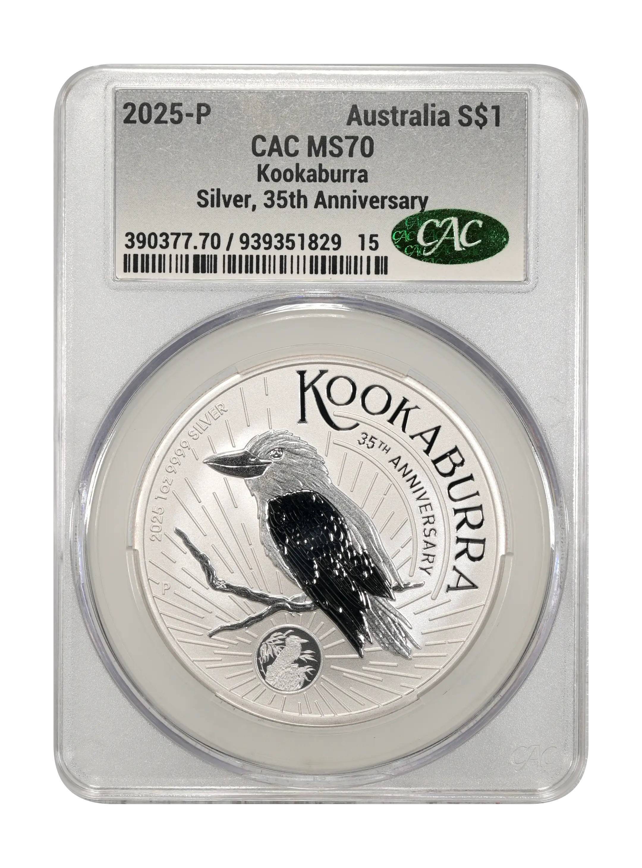 2025-P S$1 Kookaburra, 1oz Silver, 35th Anniversary MS