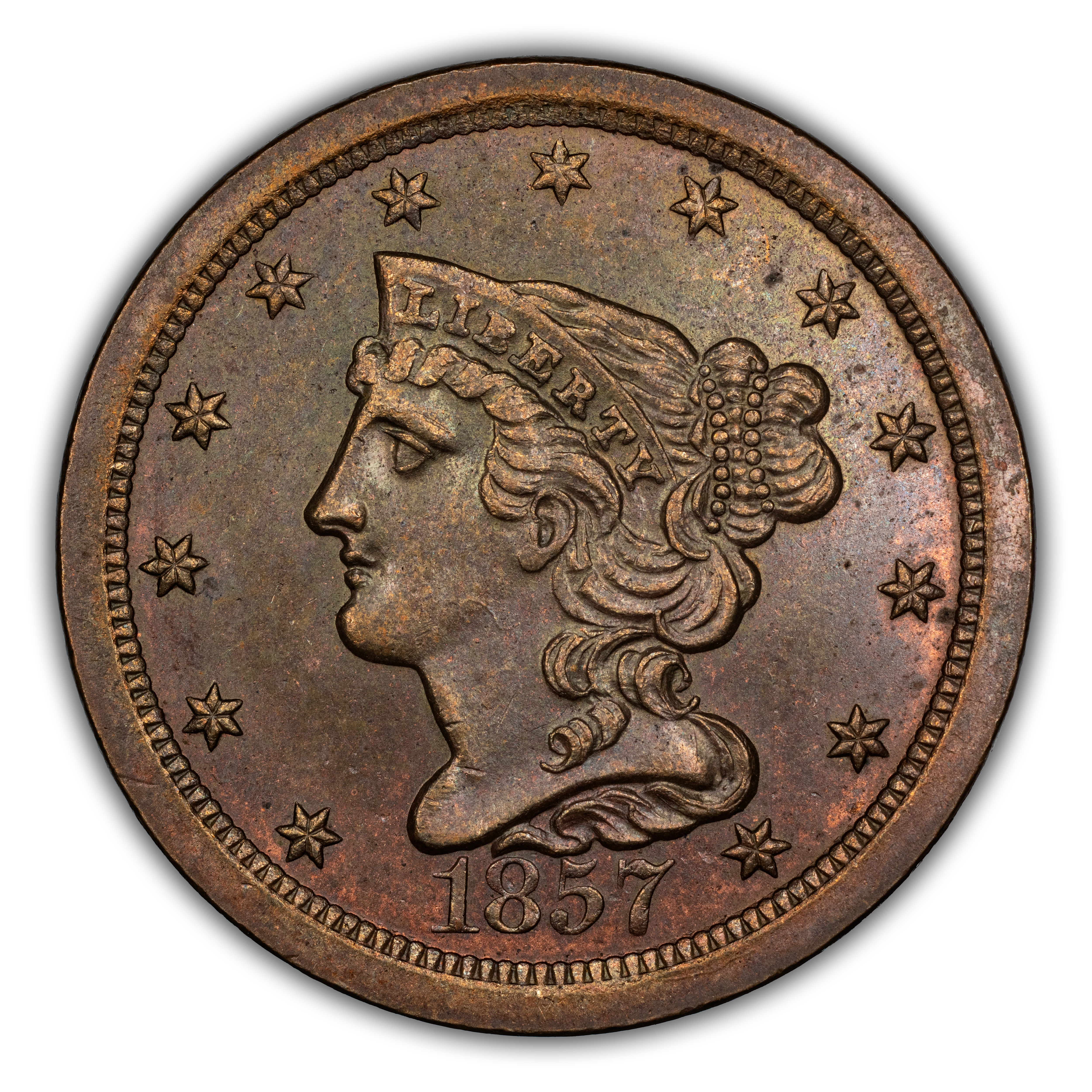 1857 1/2c MS BN