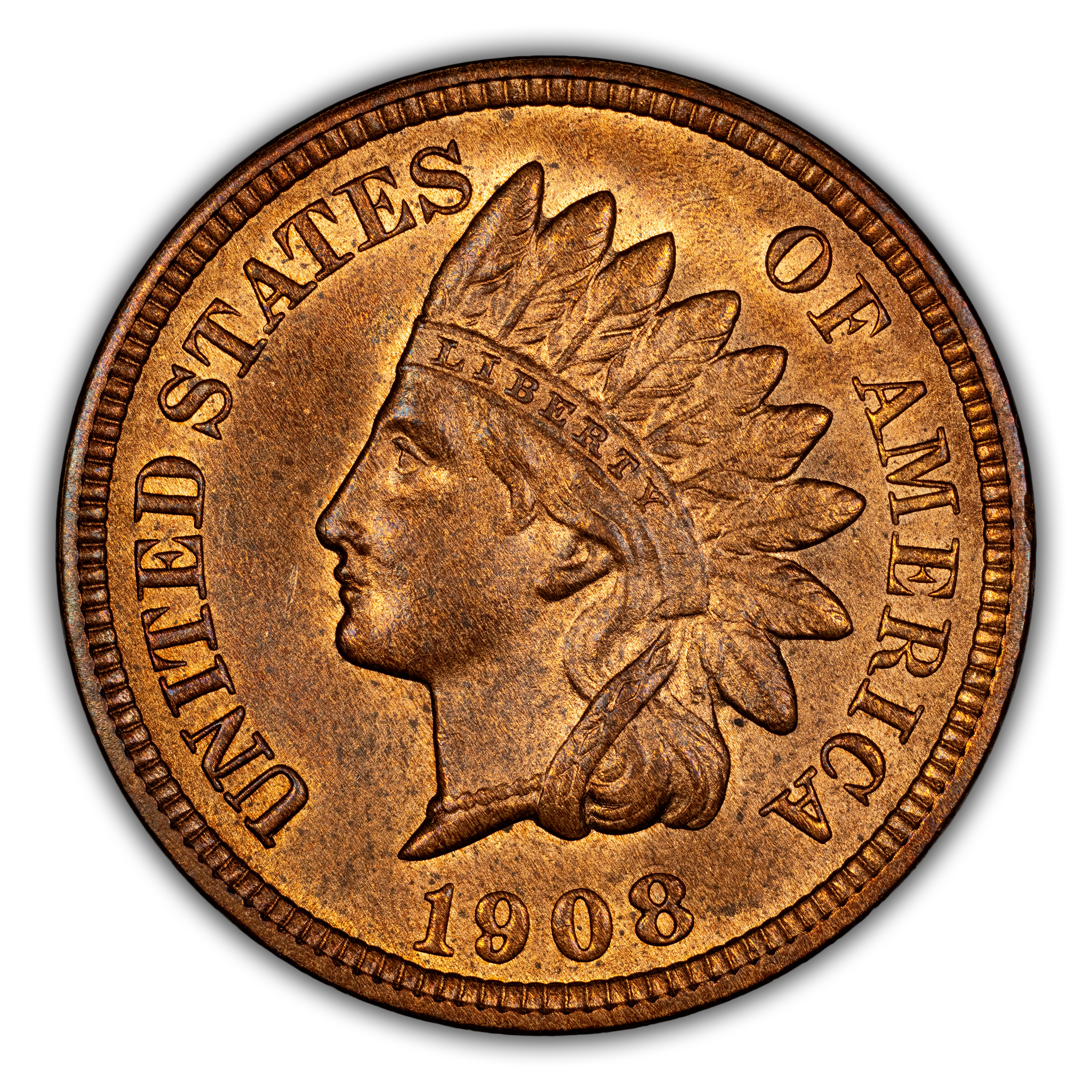 1908-S 1c MS RB