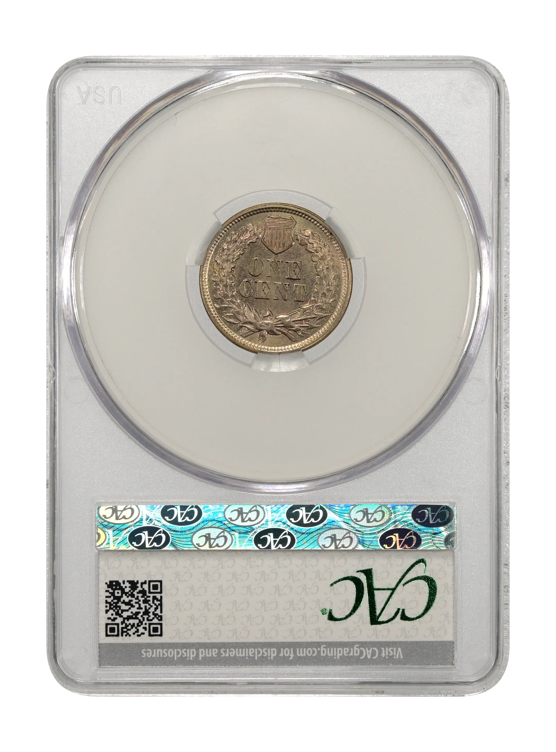 1865 1c Plain 5, Repunched Date, FS-303, S-3 MS BN