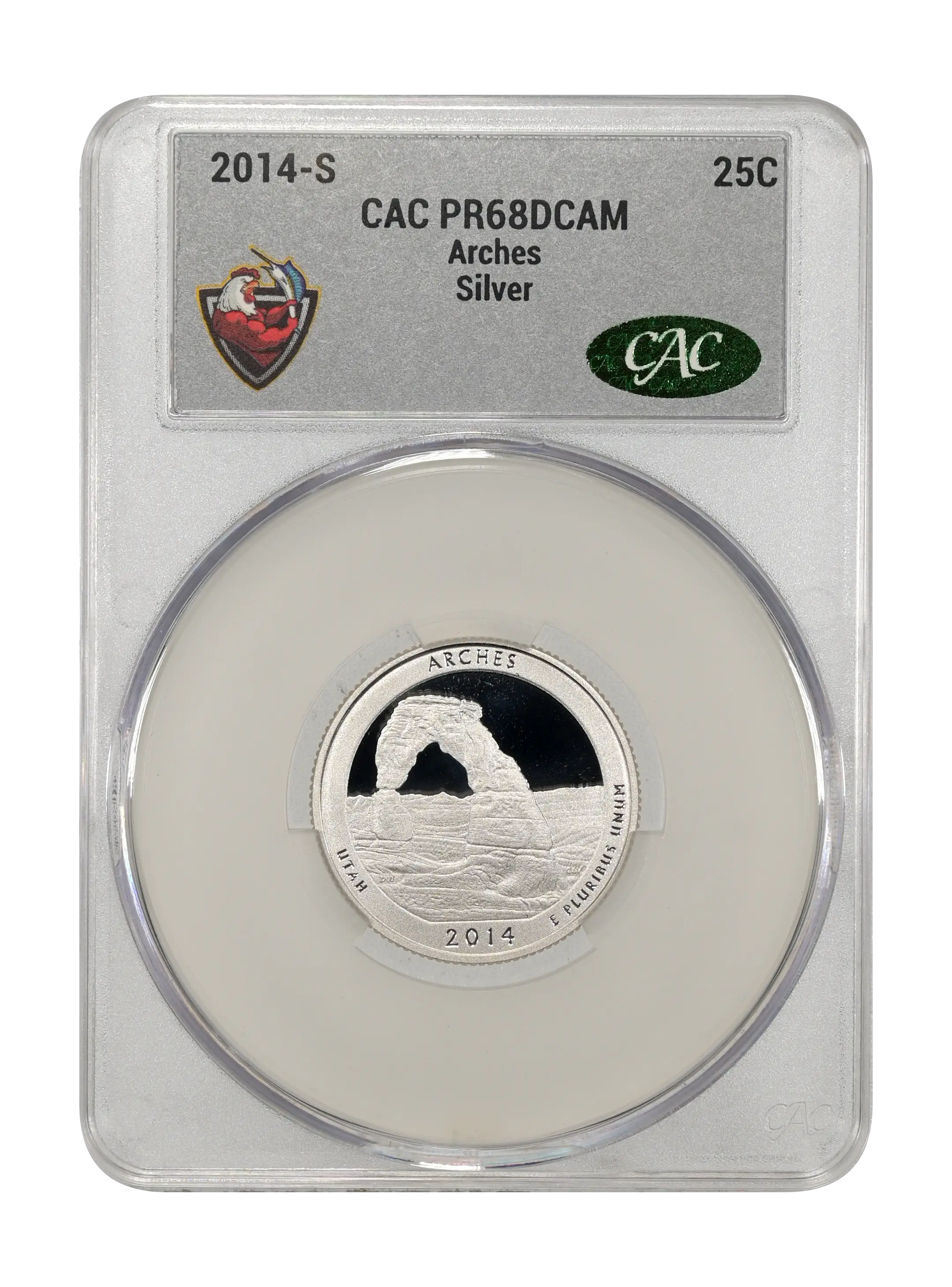 2014-S 25c Arches, Silver PR DCAM