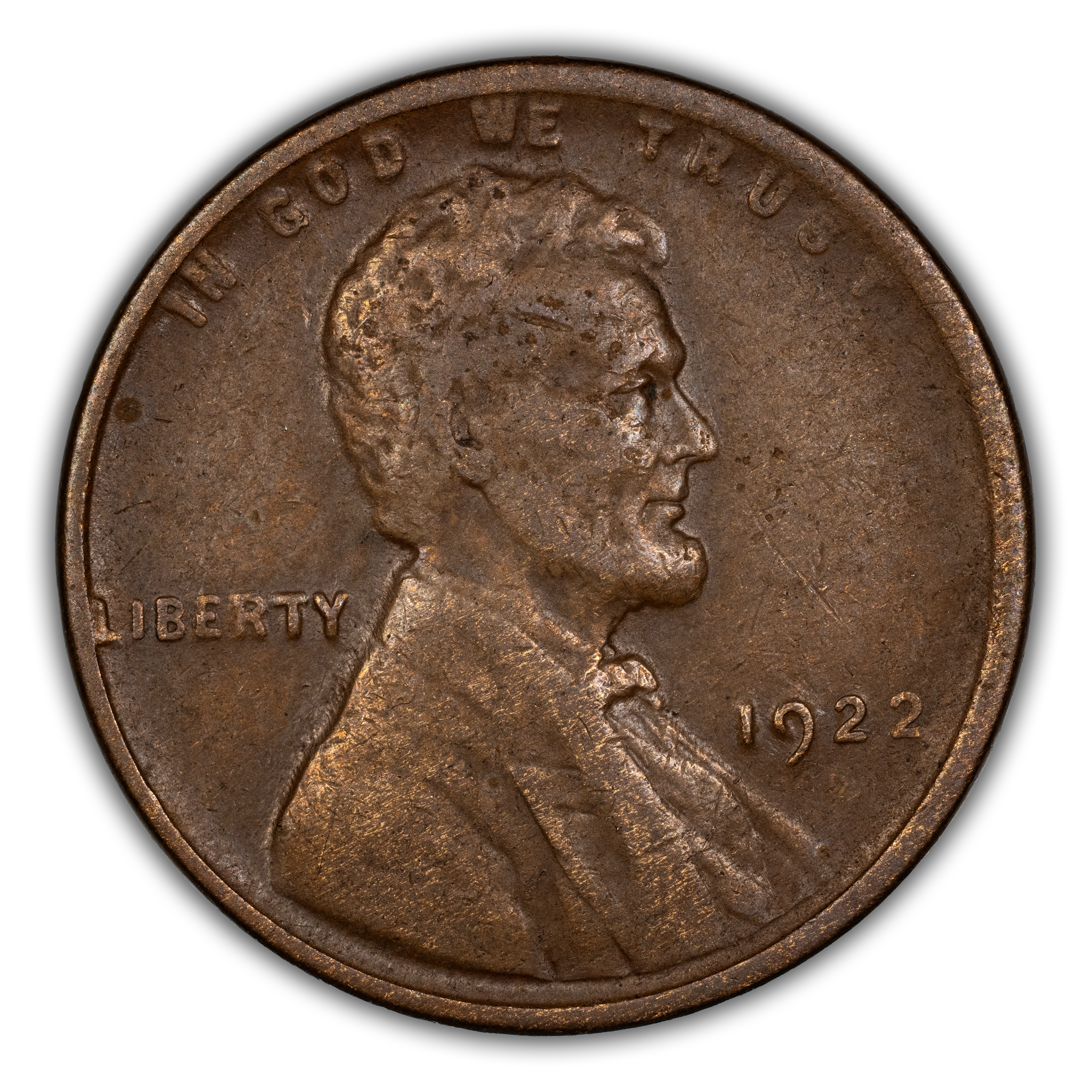 1922-D 1c Weak D, Weak Reverse, Die Pair 3 MS BN