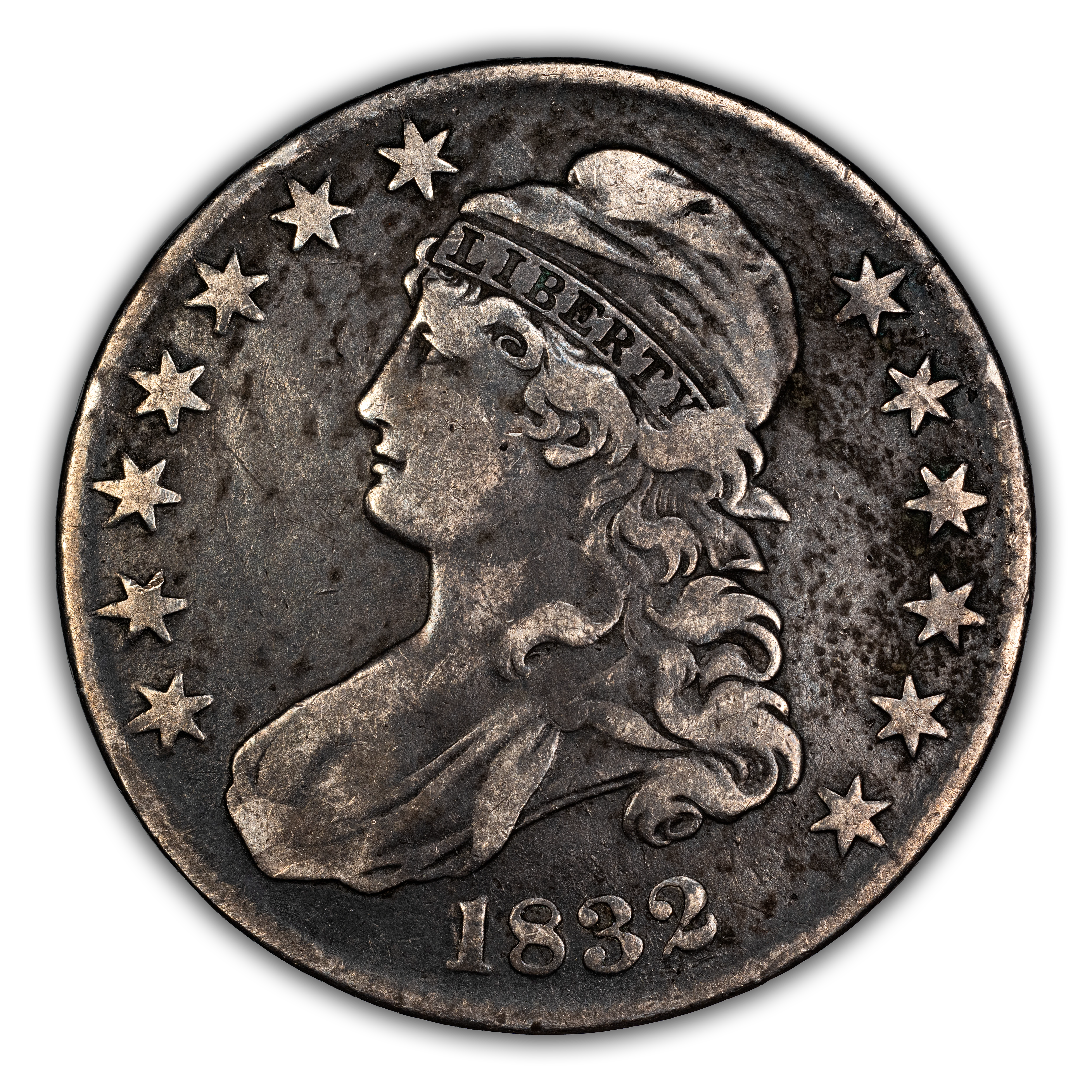 1832 50c Small Letters, O-111 MS