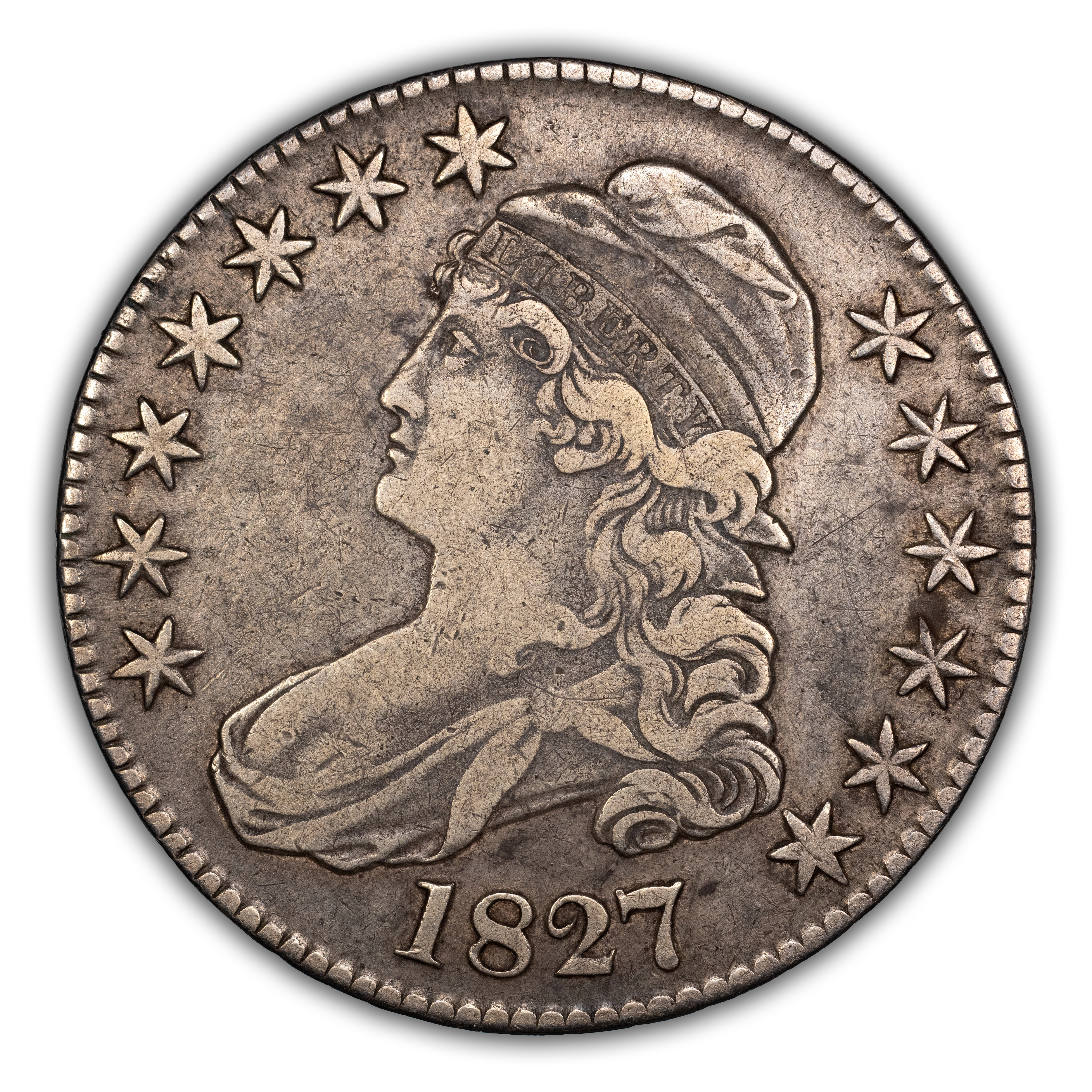 1827 50c Square Base 2, O-140a MS