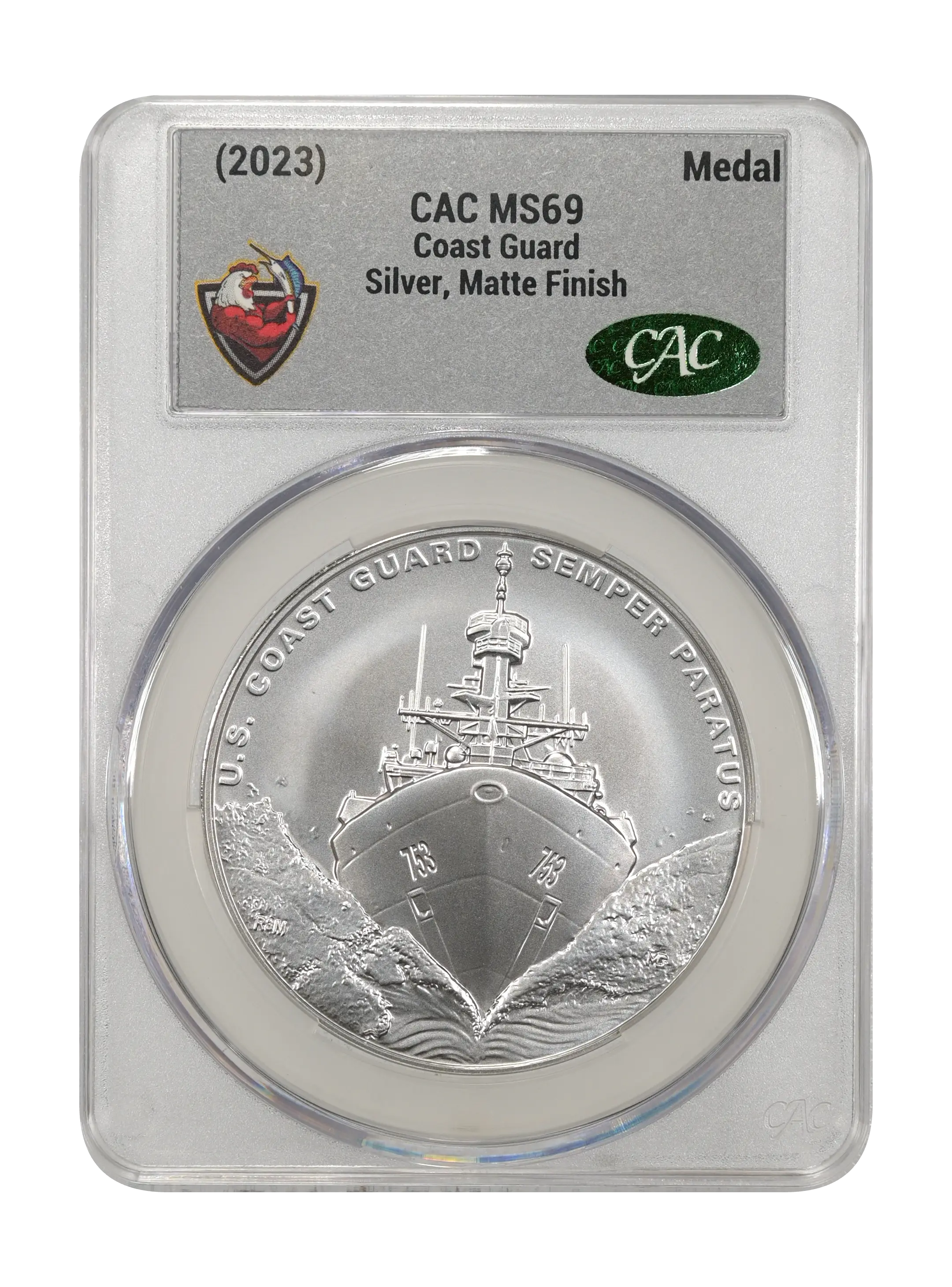 (2023) Medal Coast Guard, Silver, Matte Finish MS