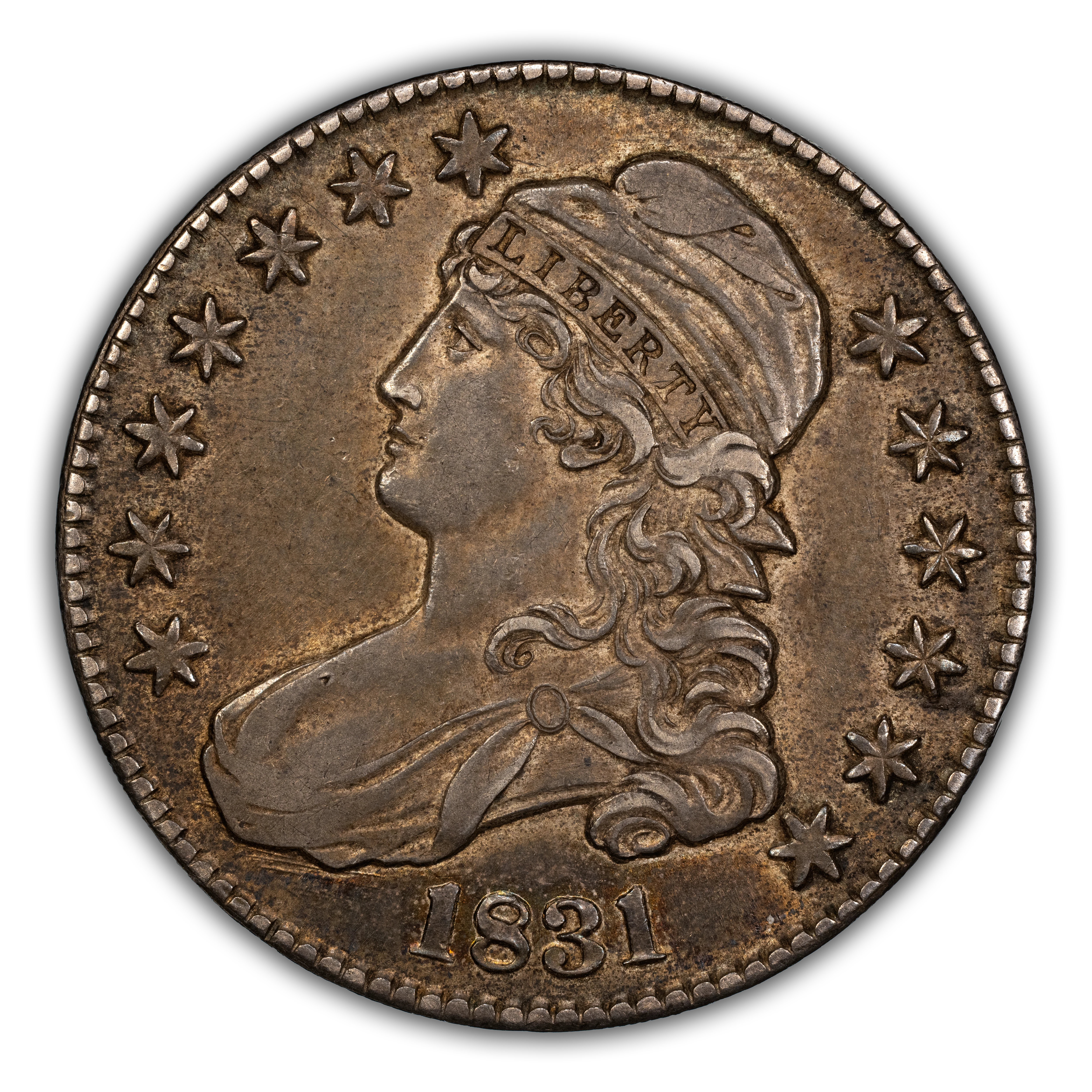 1831 50c O-105 MS