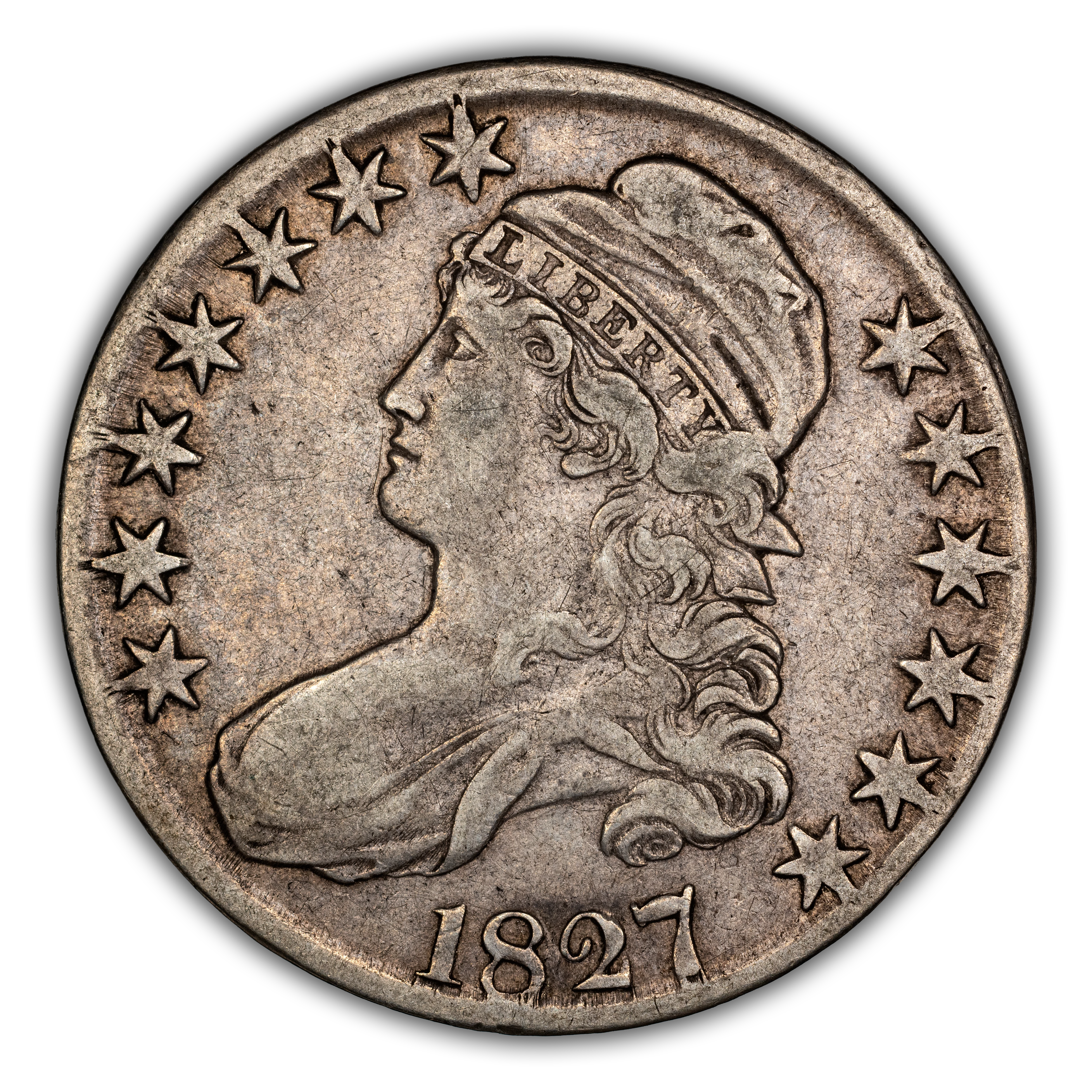 1827 50c Square Base 2, O-119 MS