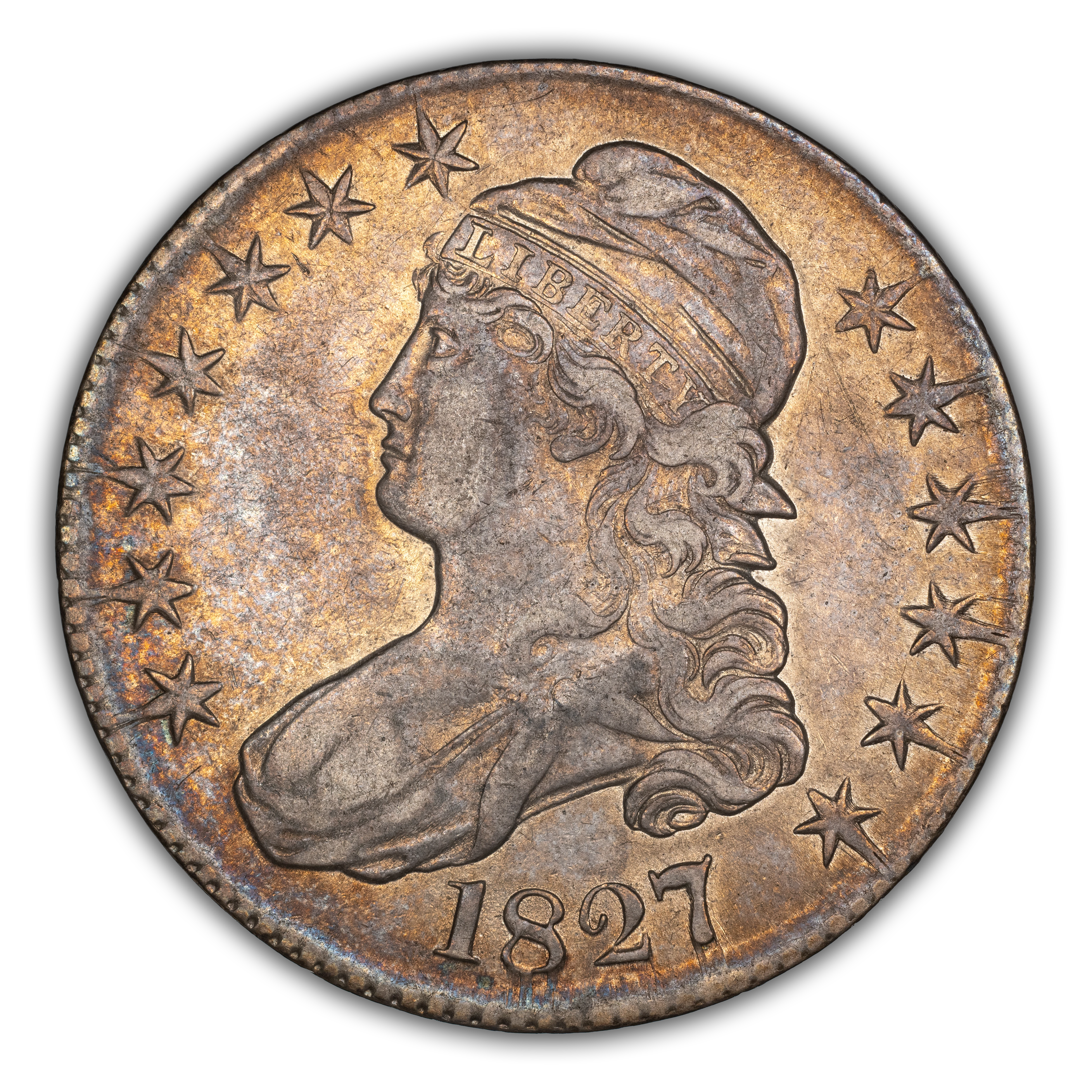 1827 50c Square Base 2, O-130 MS