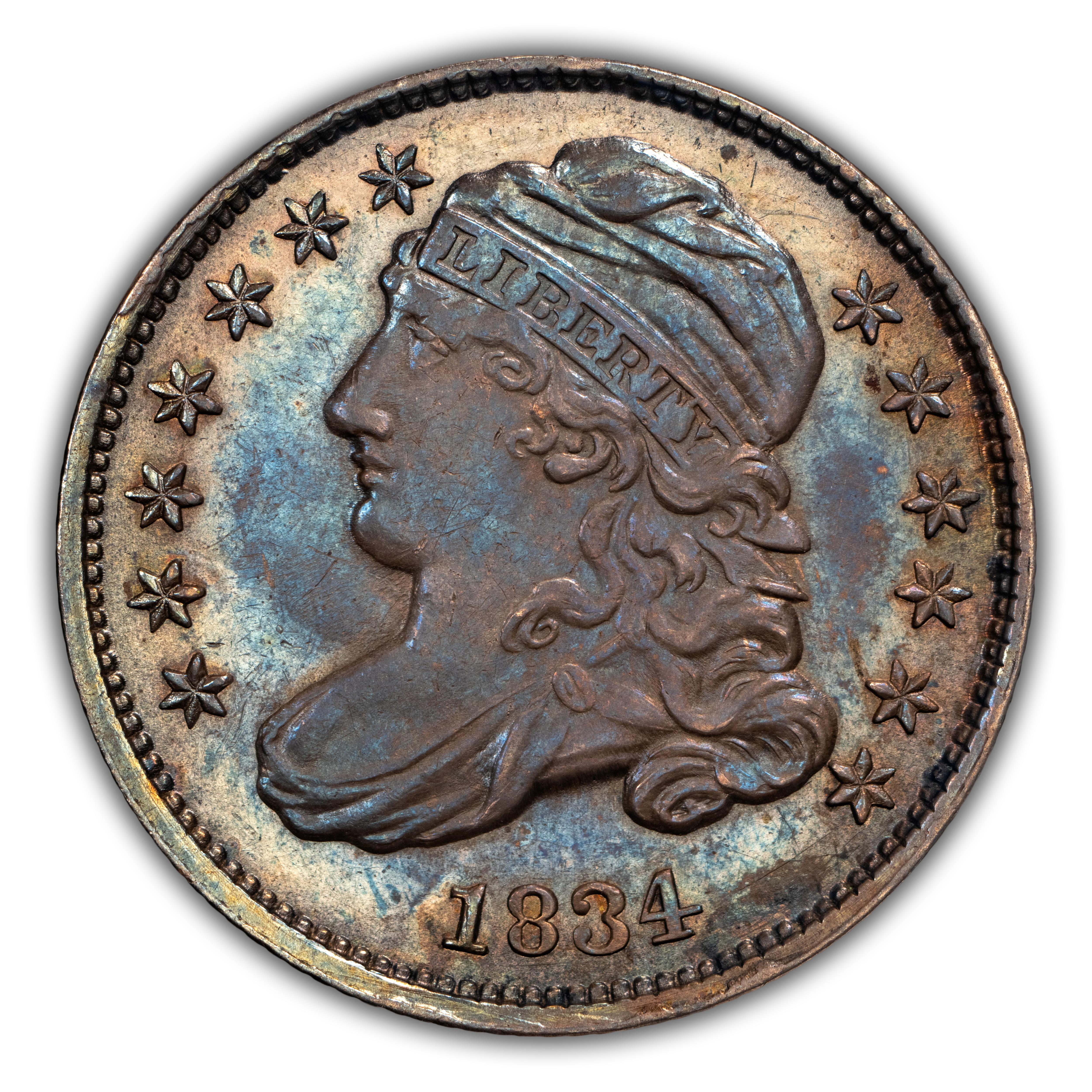 1834 10c Small 4 MS