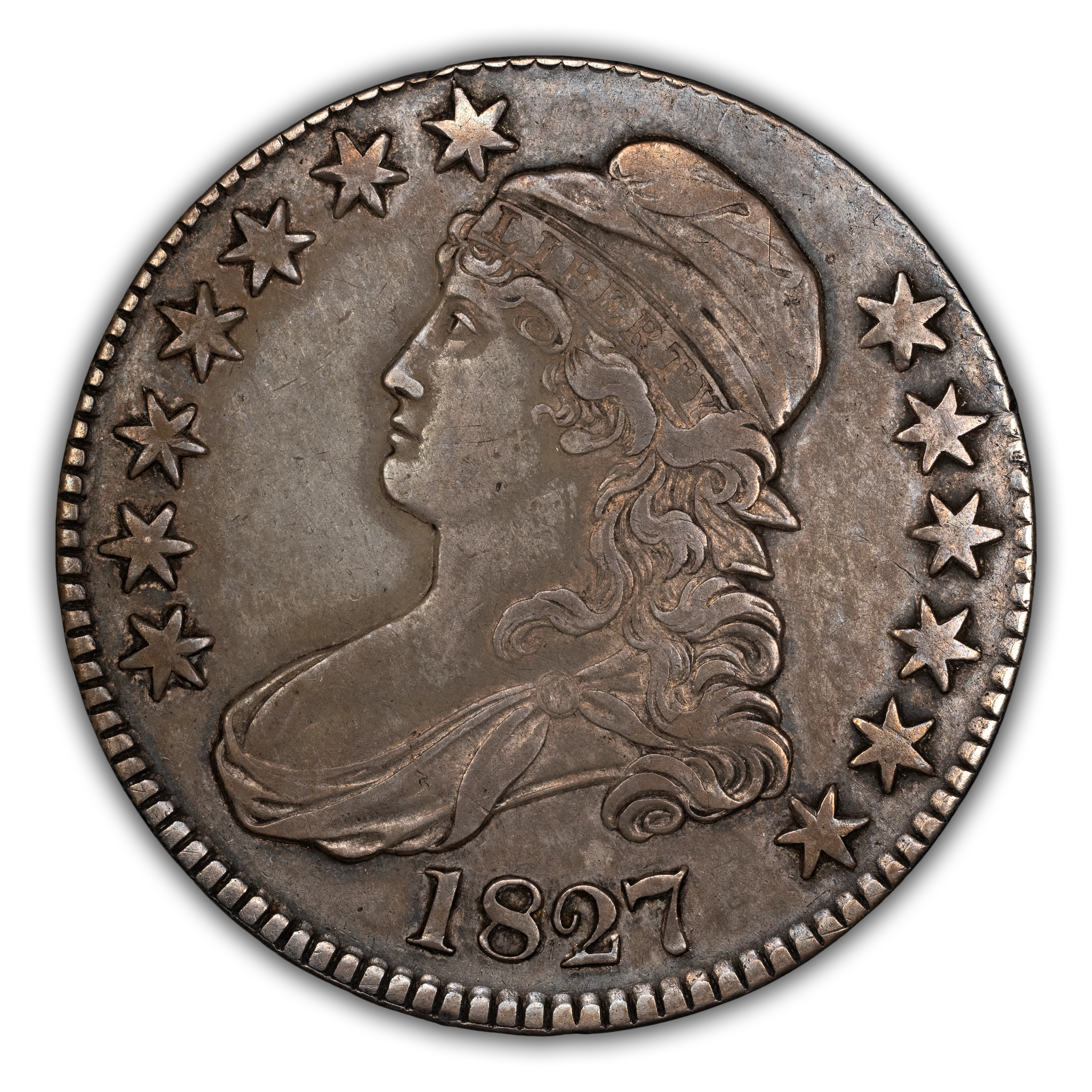 1827 50c Square Base 2, O-148 MS