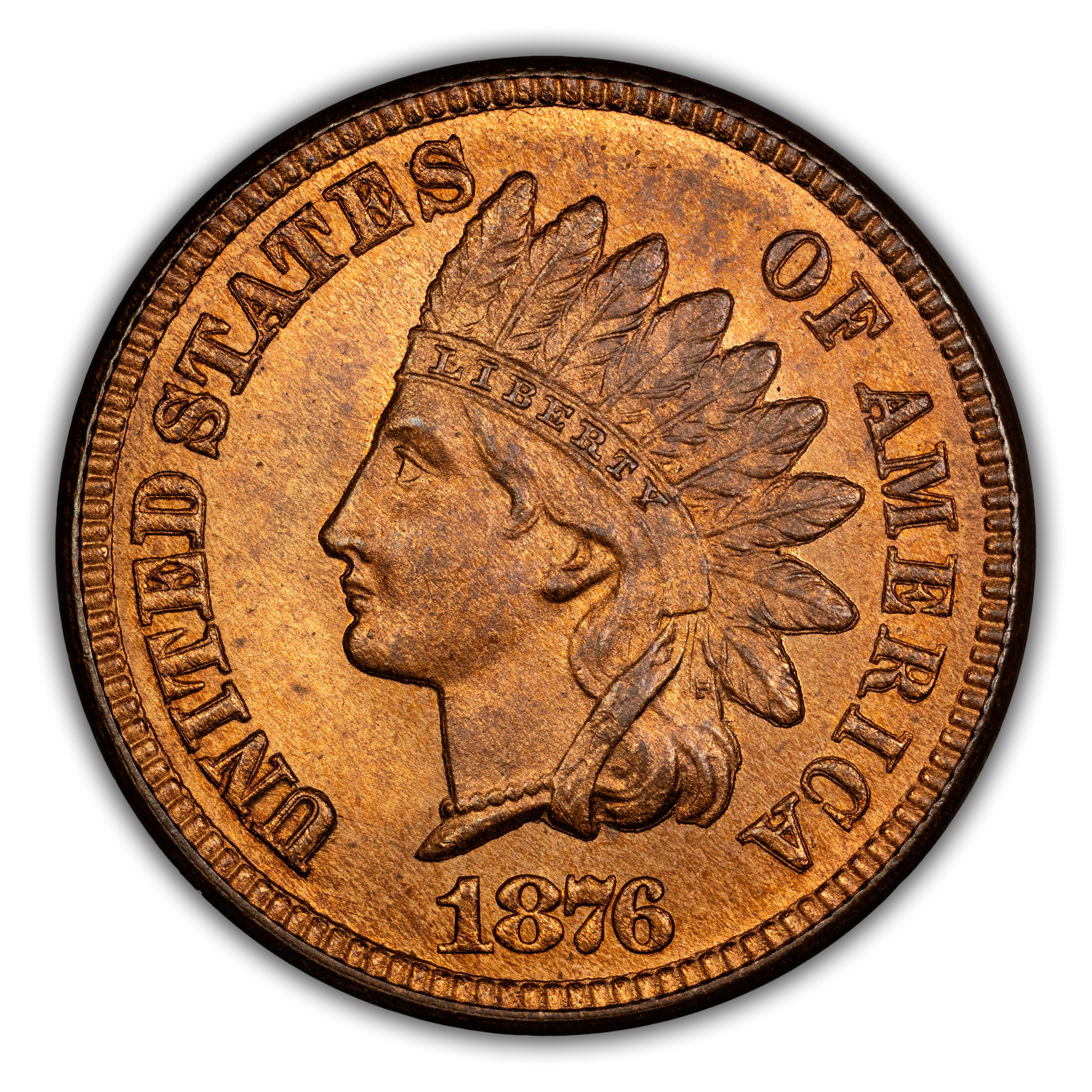 1876 1c MS RB