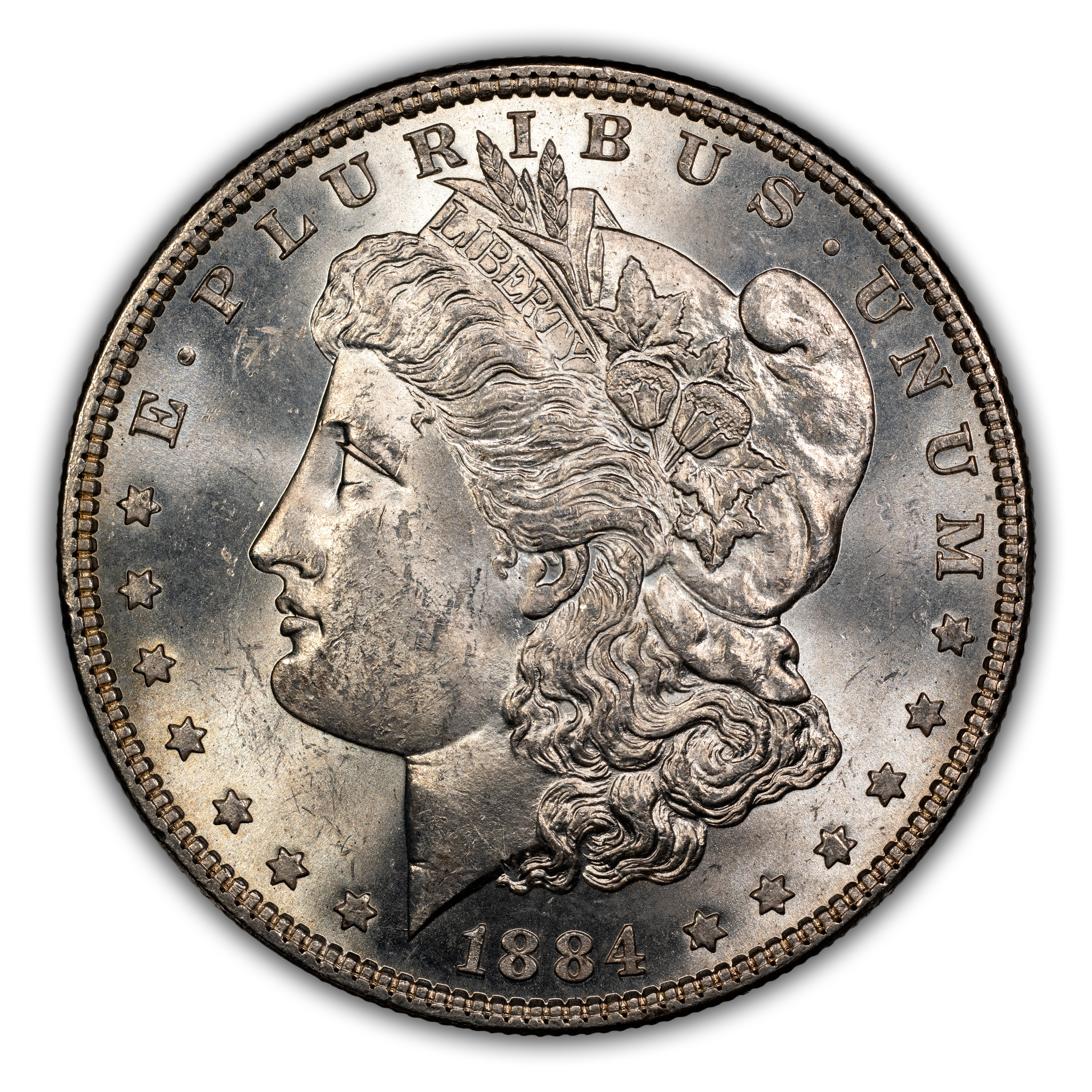 1884 $1 Small Dot, VAM-4 MS