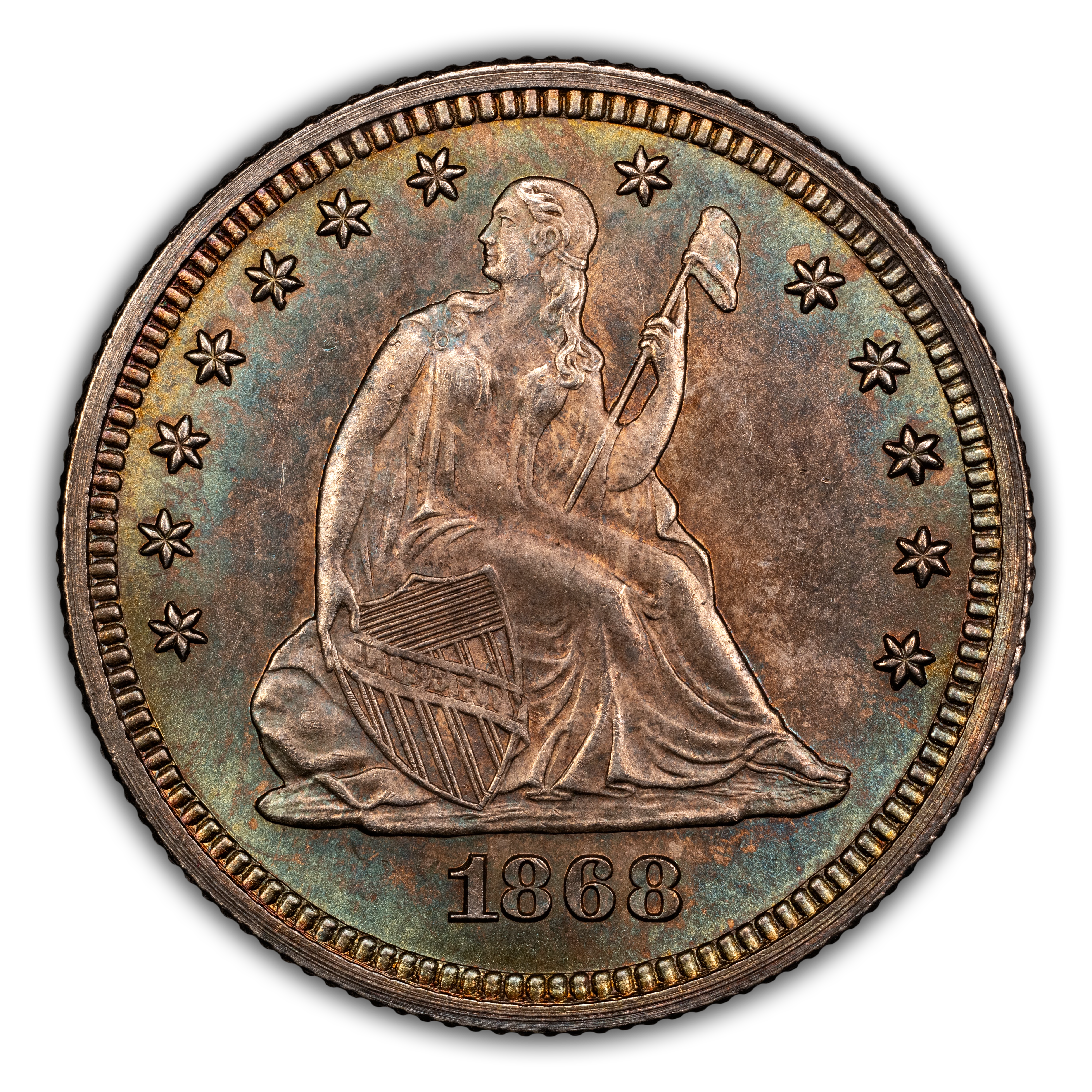 1868 25c MS