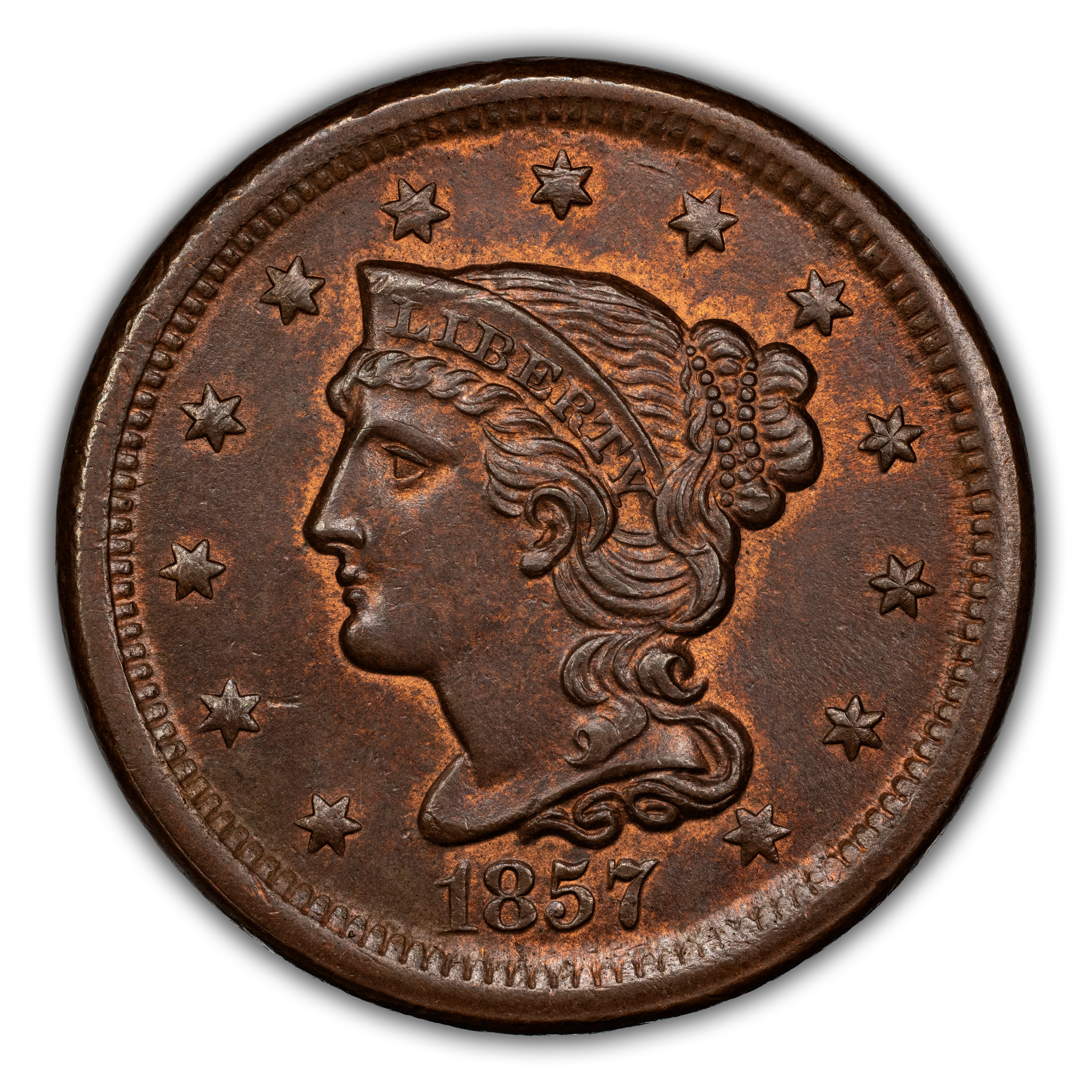 1857 1c Small Date MS BN