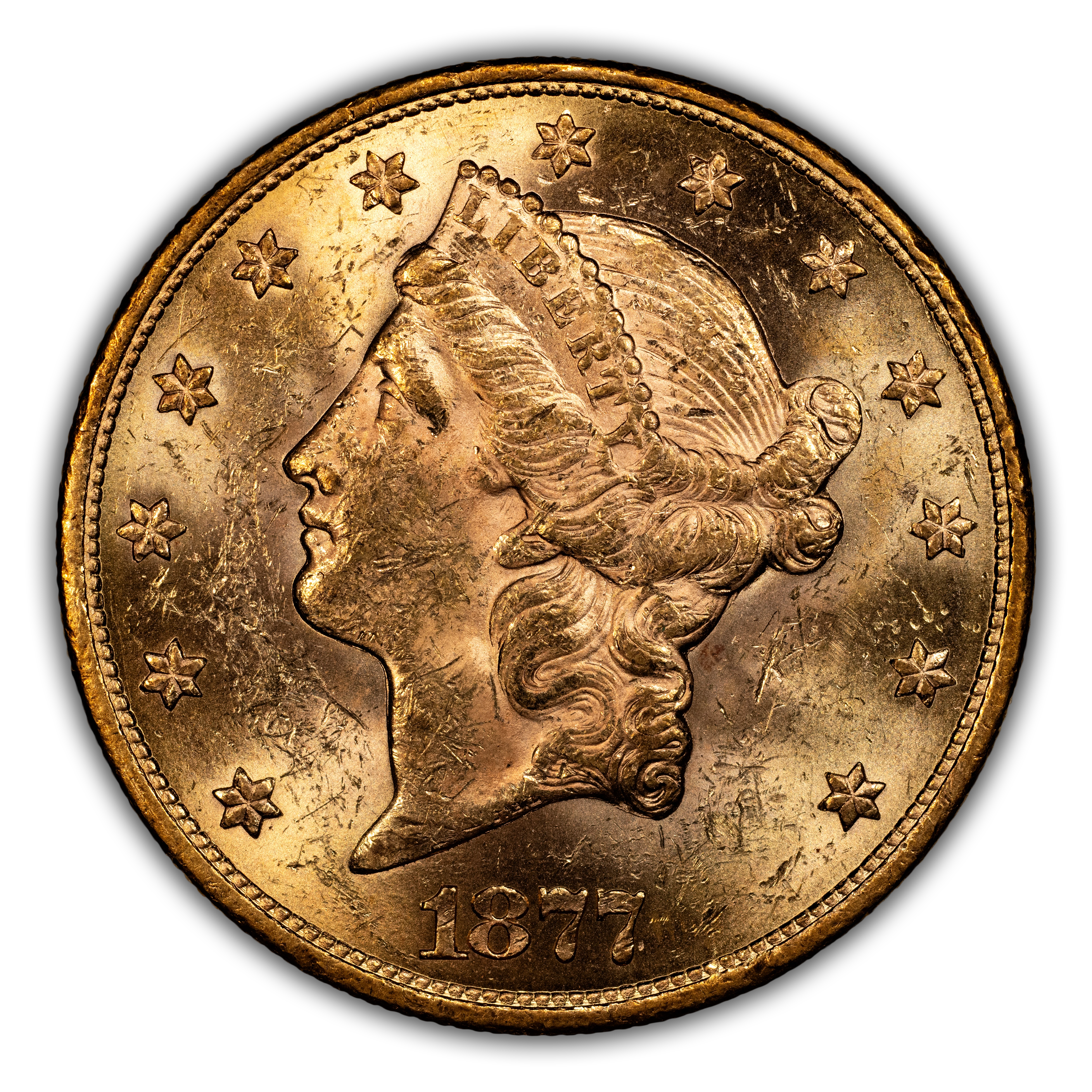 1877-S $20 MS