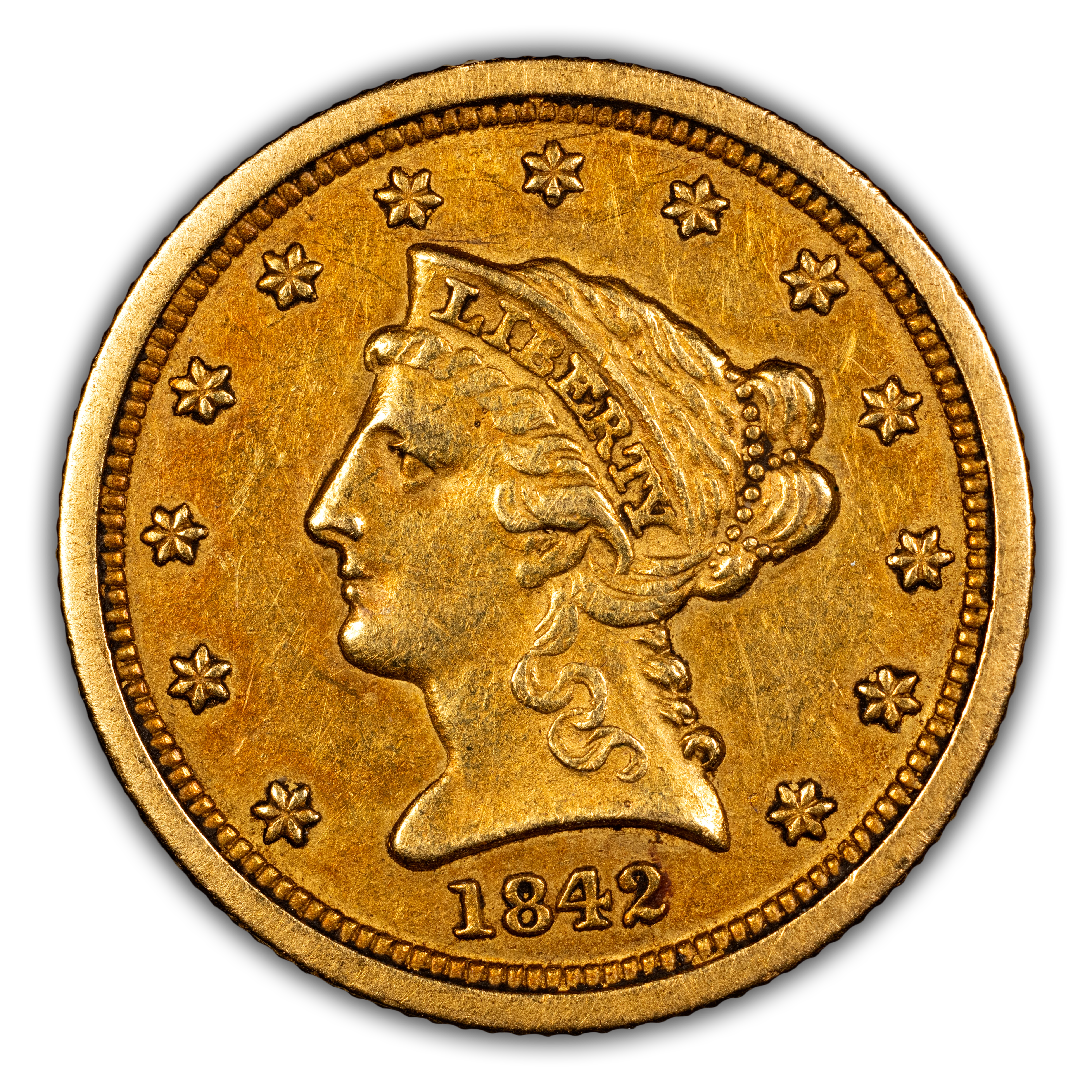 1842-O $2 1/2 MS