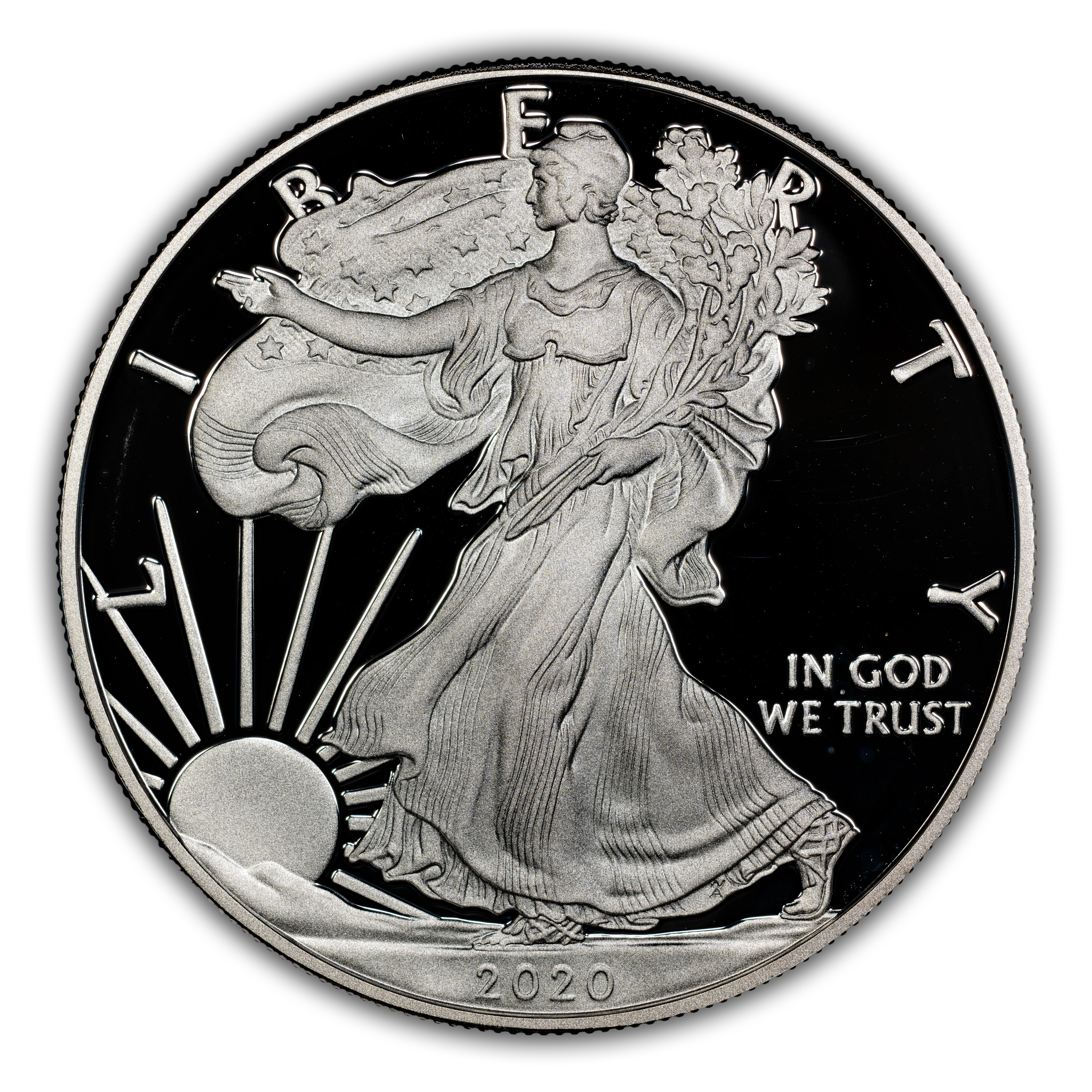 2020-W $1 Silver Eagle PR DCAM