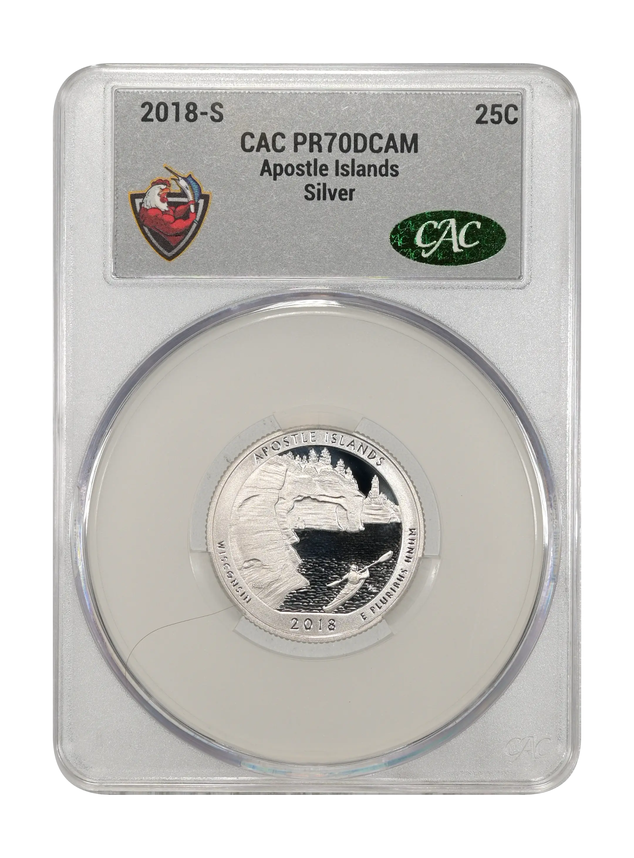 2018-S 25c Apostle Islands, Silver PR DCAM