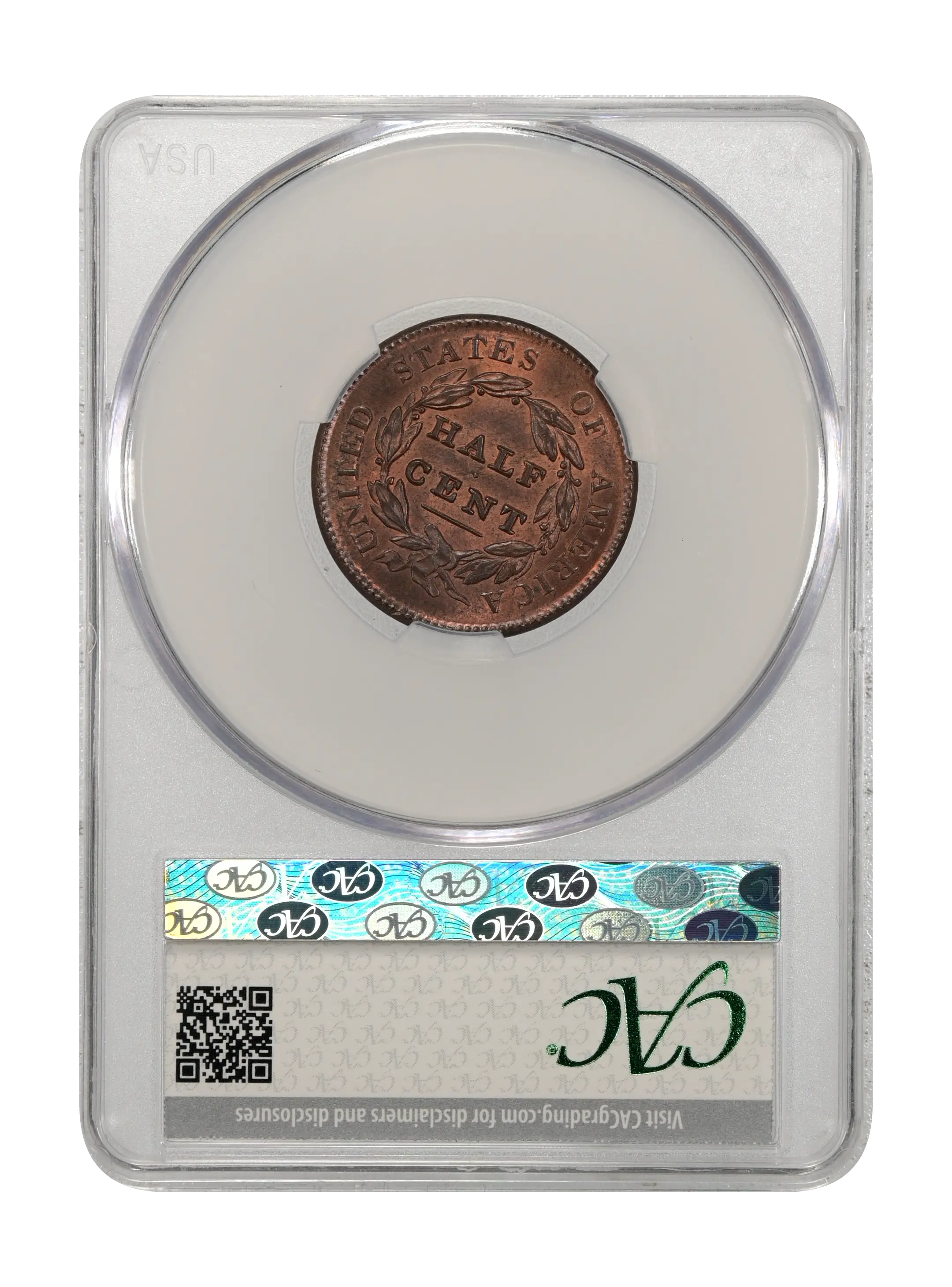 1829 1/2c MS RB MS64 RB CAC thumbnail 23
