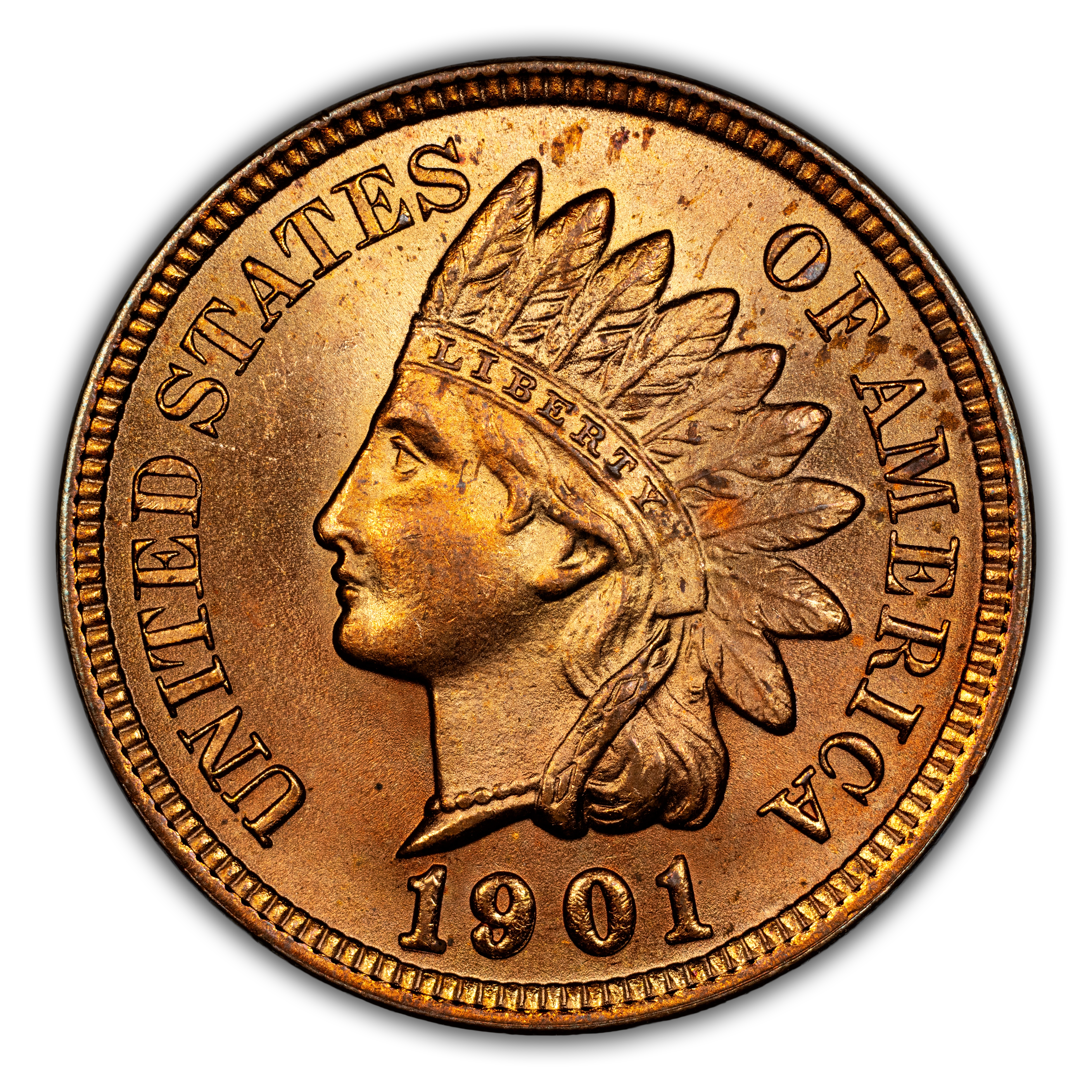 1901 1c MS RD