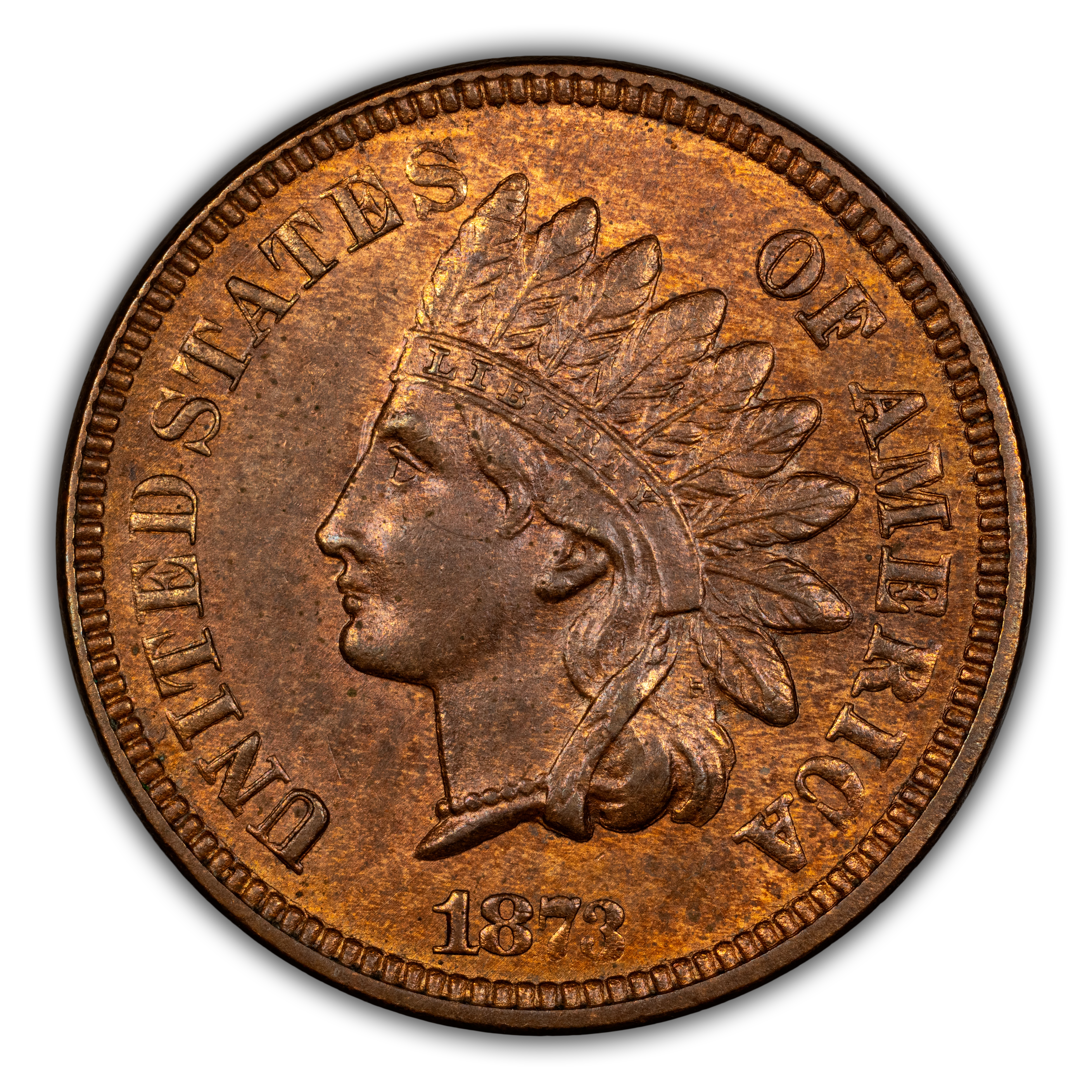 1873 1c Open 3 MS BN